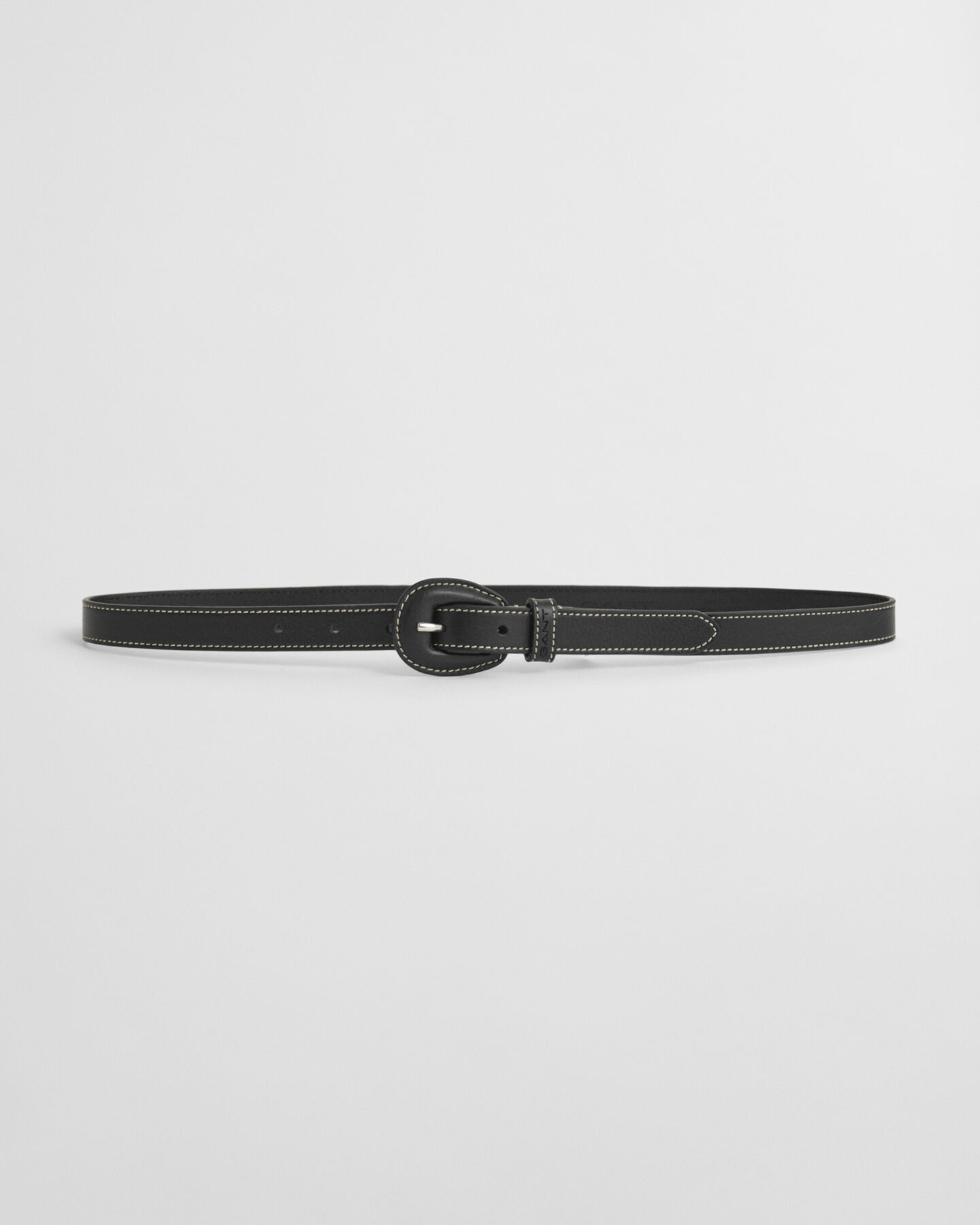 Ceinture avec boucle recouverte de cuir