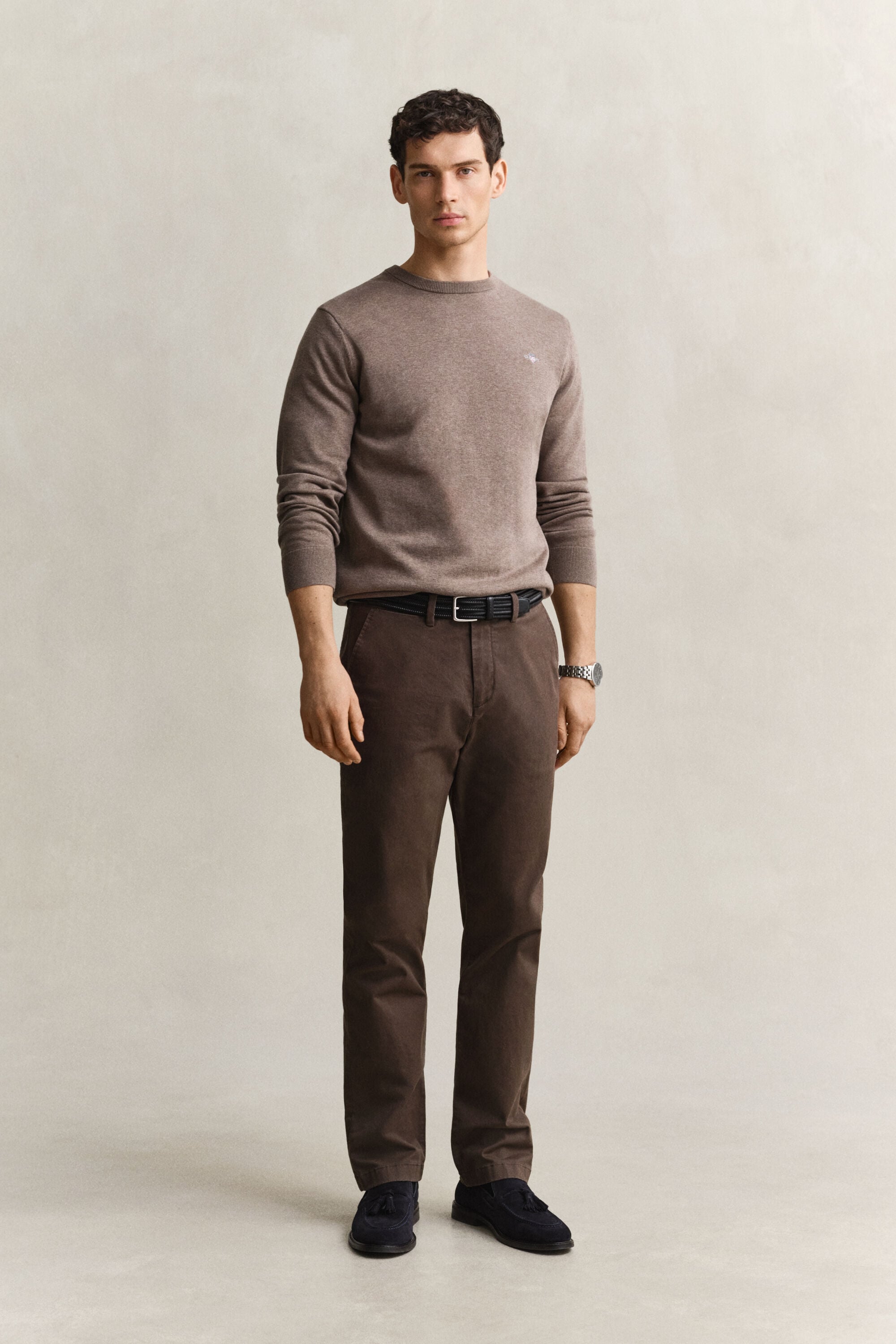 Pantalon chino classique coupe regular