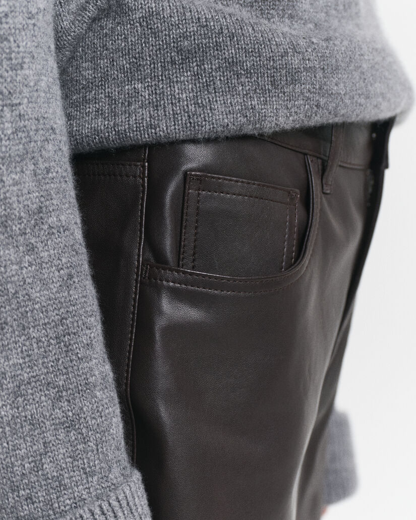 5-pocket leren broek