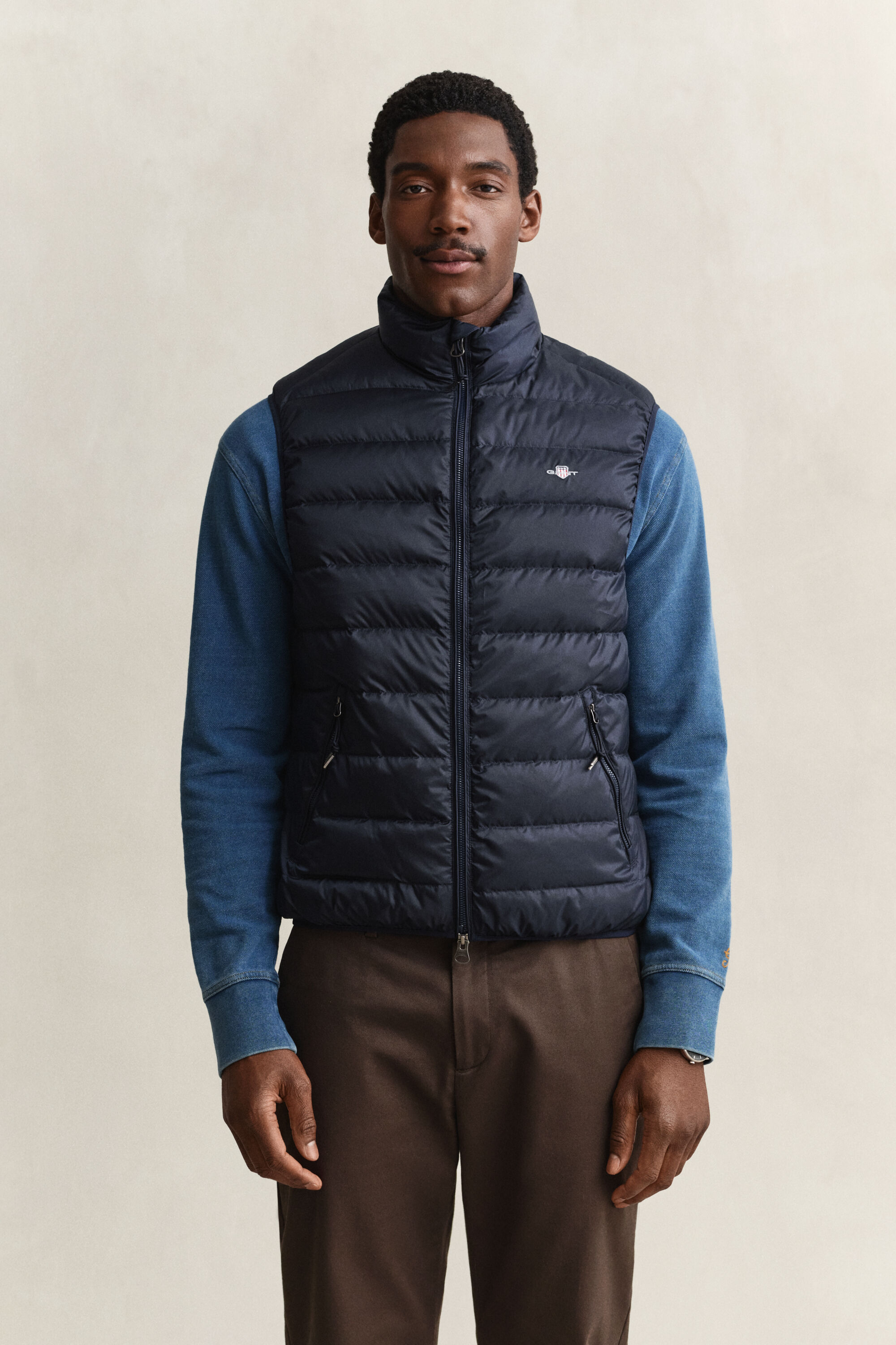 Lichte donsbodywarmer