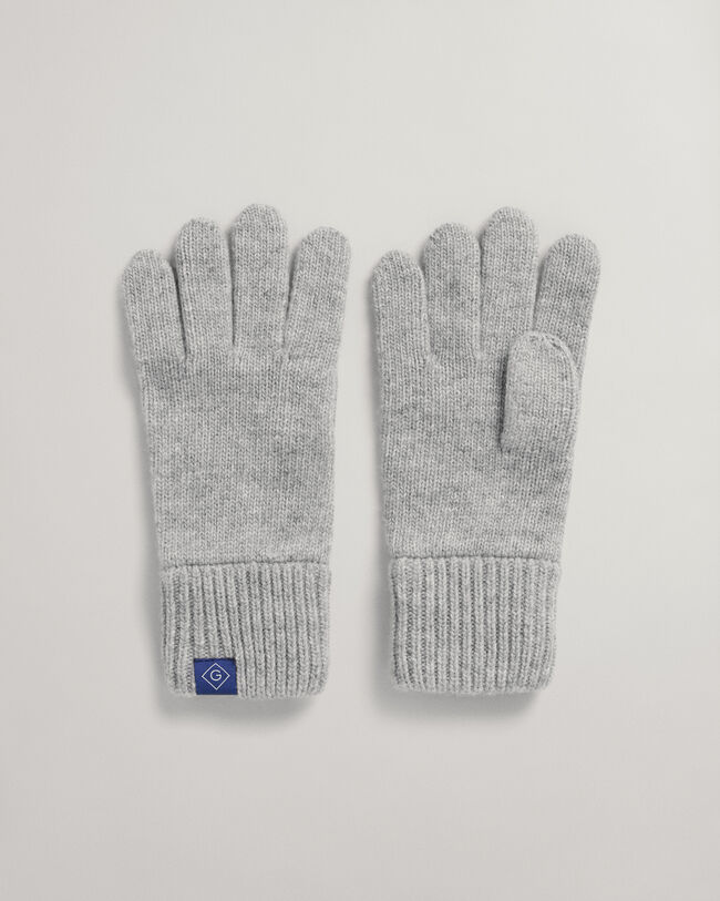 Gants en maille côtelée