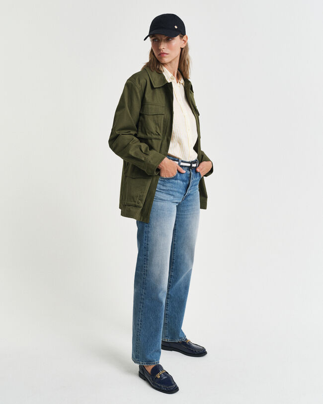 Regular Fit gestreept linnen hemd