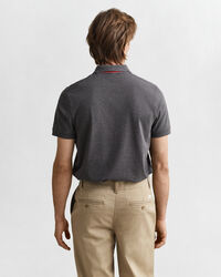 Piqué poloshirt met contrasterend detail