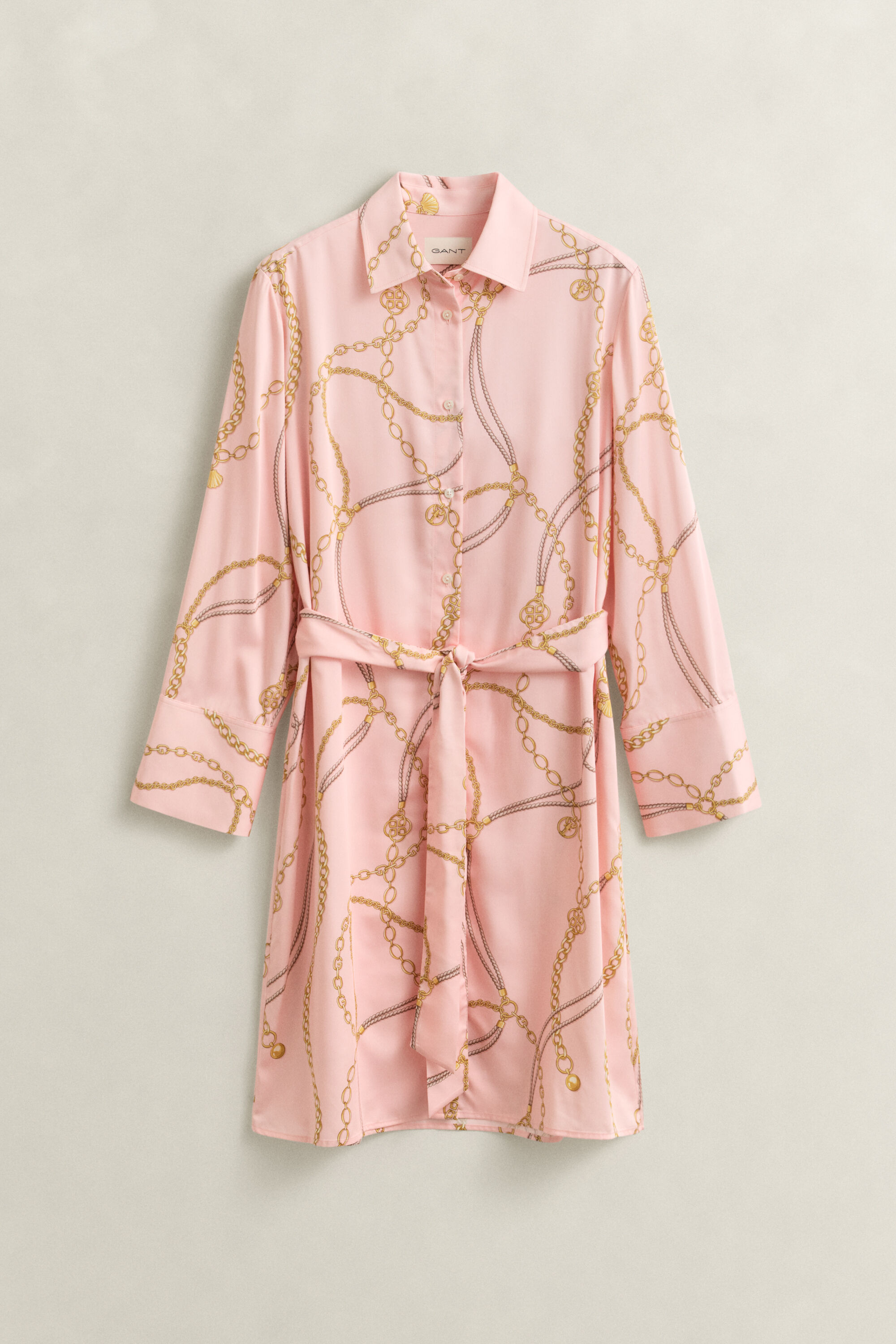 Robe-chemise à ceinture