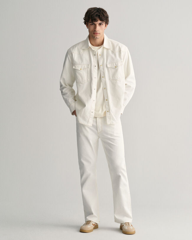 Loose Fit jeans in wit