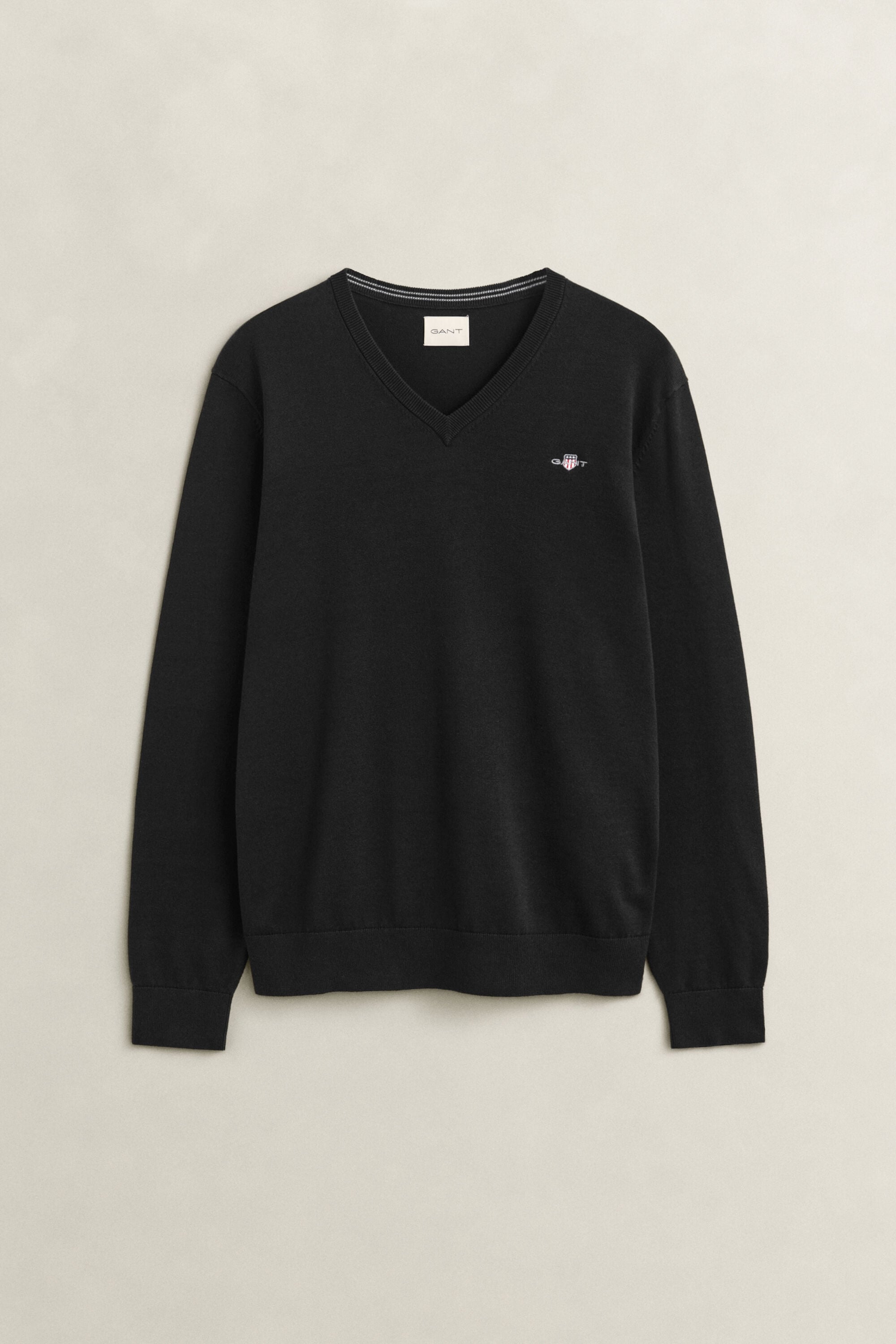 Katoenen sweater met V-hals
