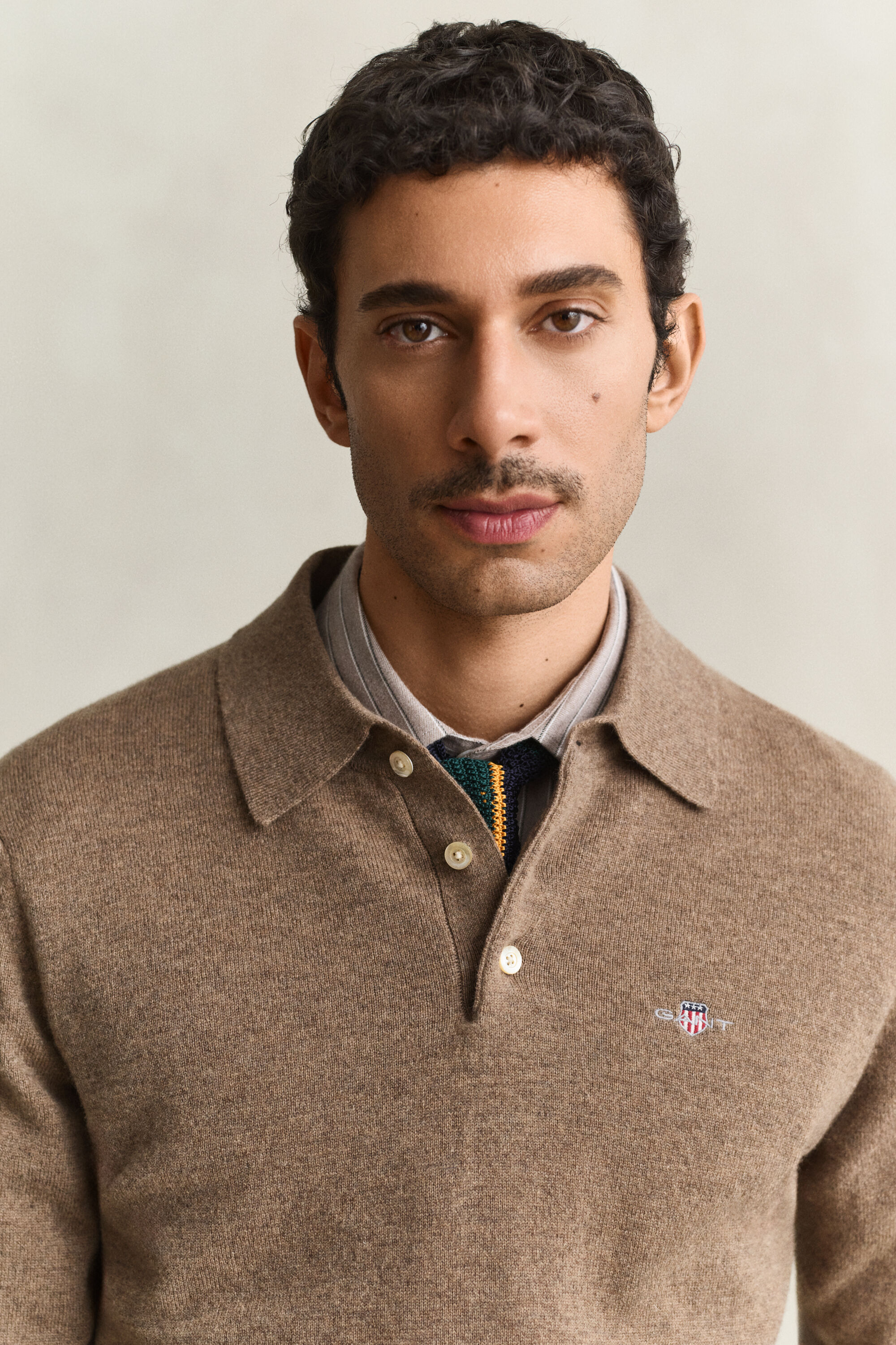 Pull polo en laine d'agneau ultrafine