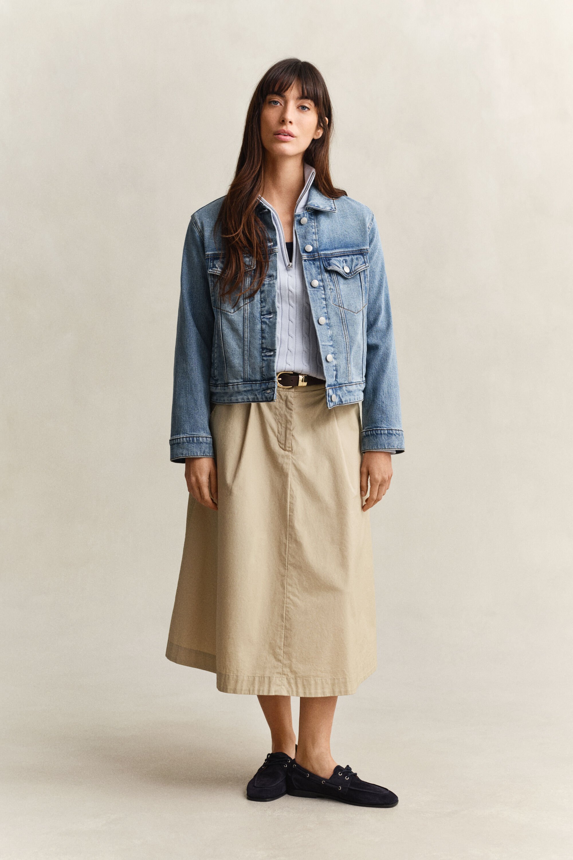 Pull à demi-zip en maille torsadée