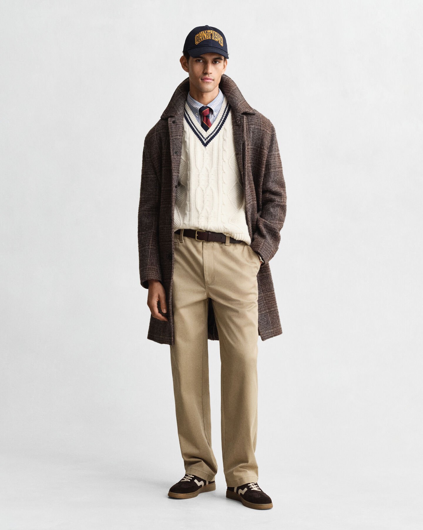 Gebreide bodywarmer met kabels