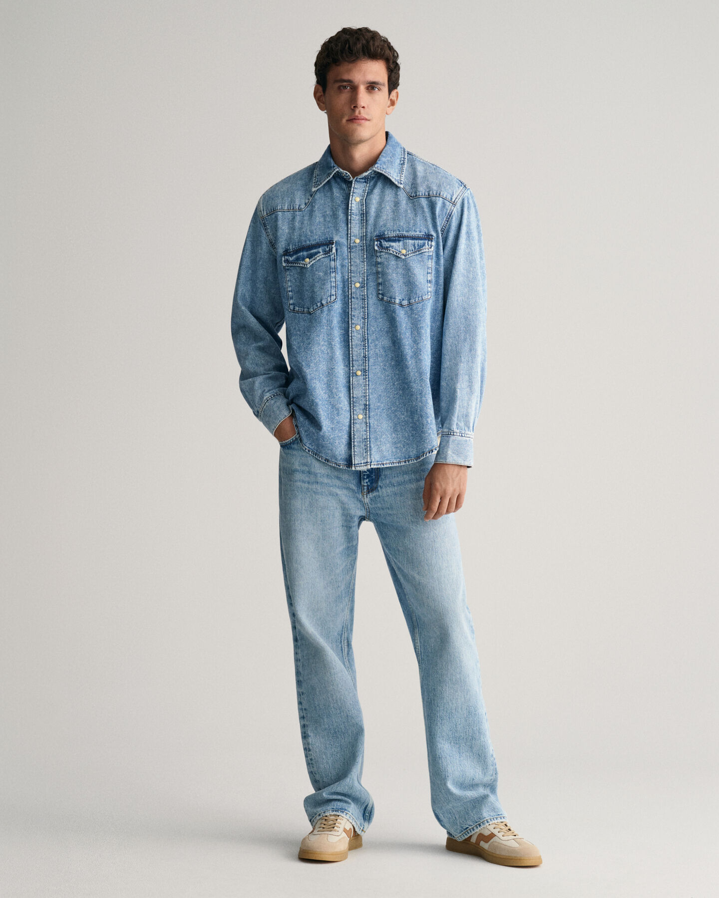 Relaxed Fit Rodeo denim hemd