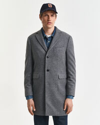 Manteau en laine bicolore