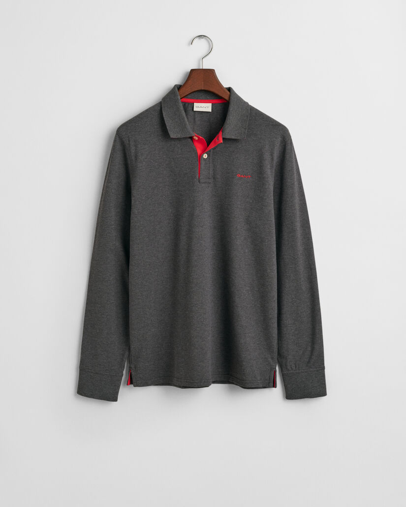 Polo Rugger en coton piqué contrastant