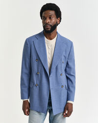 Veste de costume coupe regular en laine moulin&eacute;e