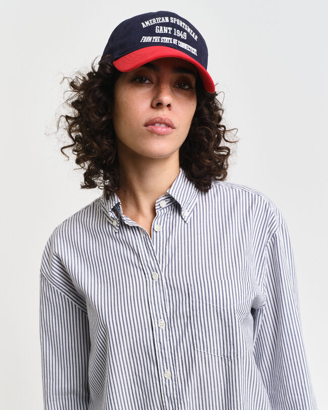 Relaxed Fit Luxury Oxford-hemd met strepen