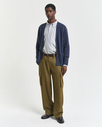 Cardigan en laine mélangée moulinée