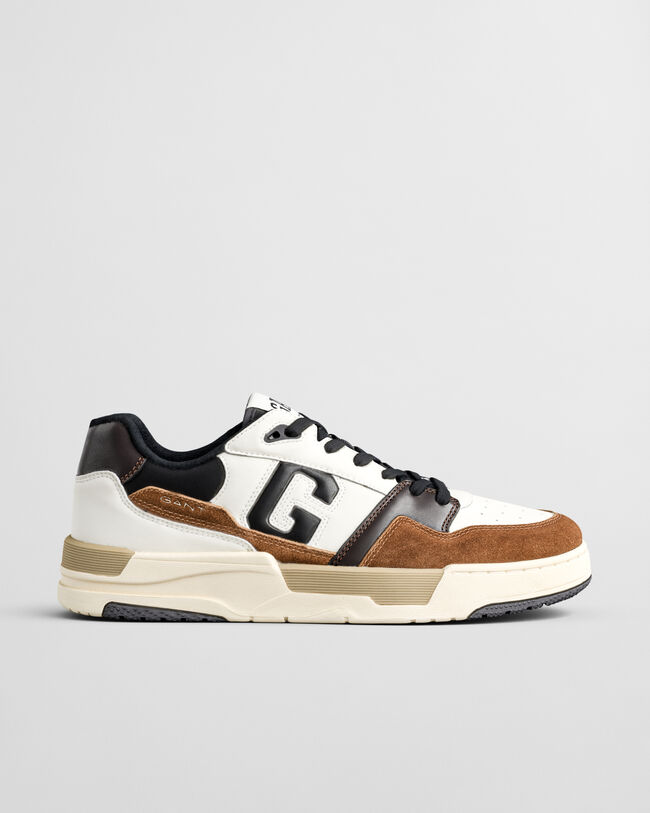 Brookpal sneakers van su&egrave;de en leer