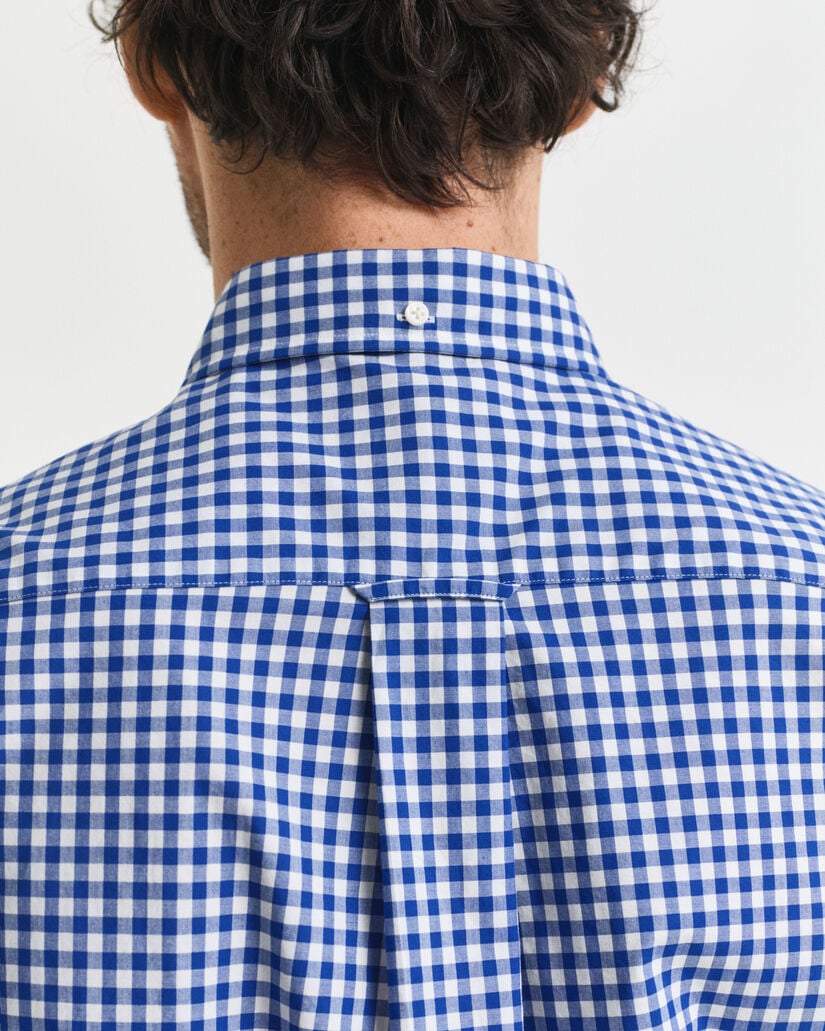 Regular Fit Classic hemd met Gingham-ruitje van poplin