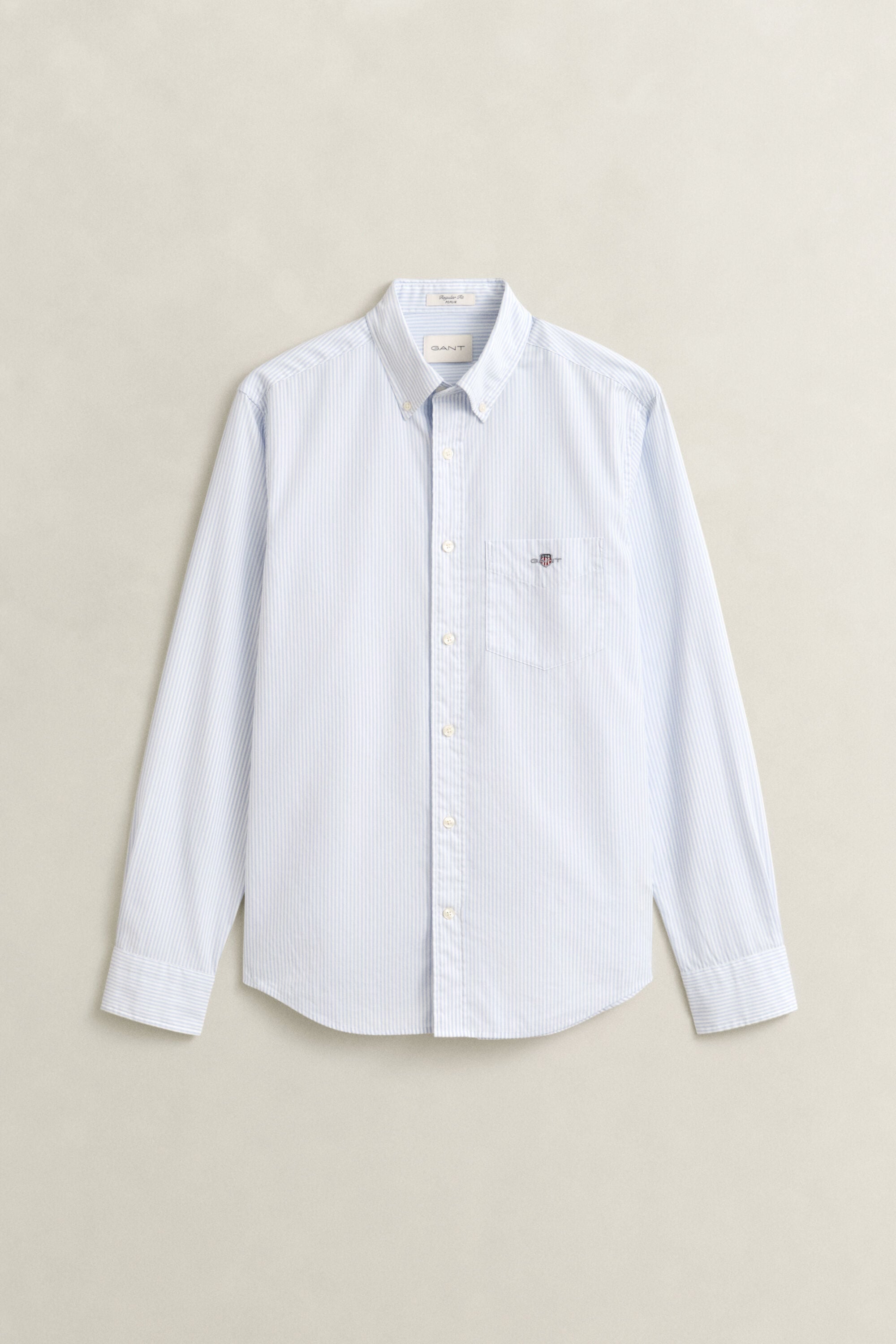 Classic Regular gestreept poplin hemd