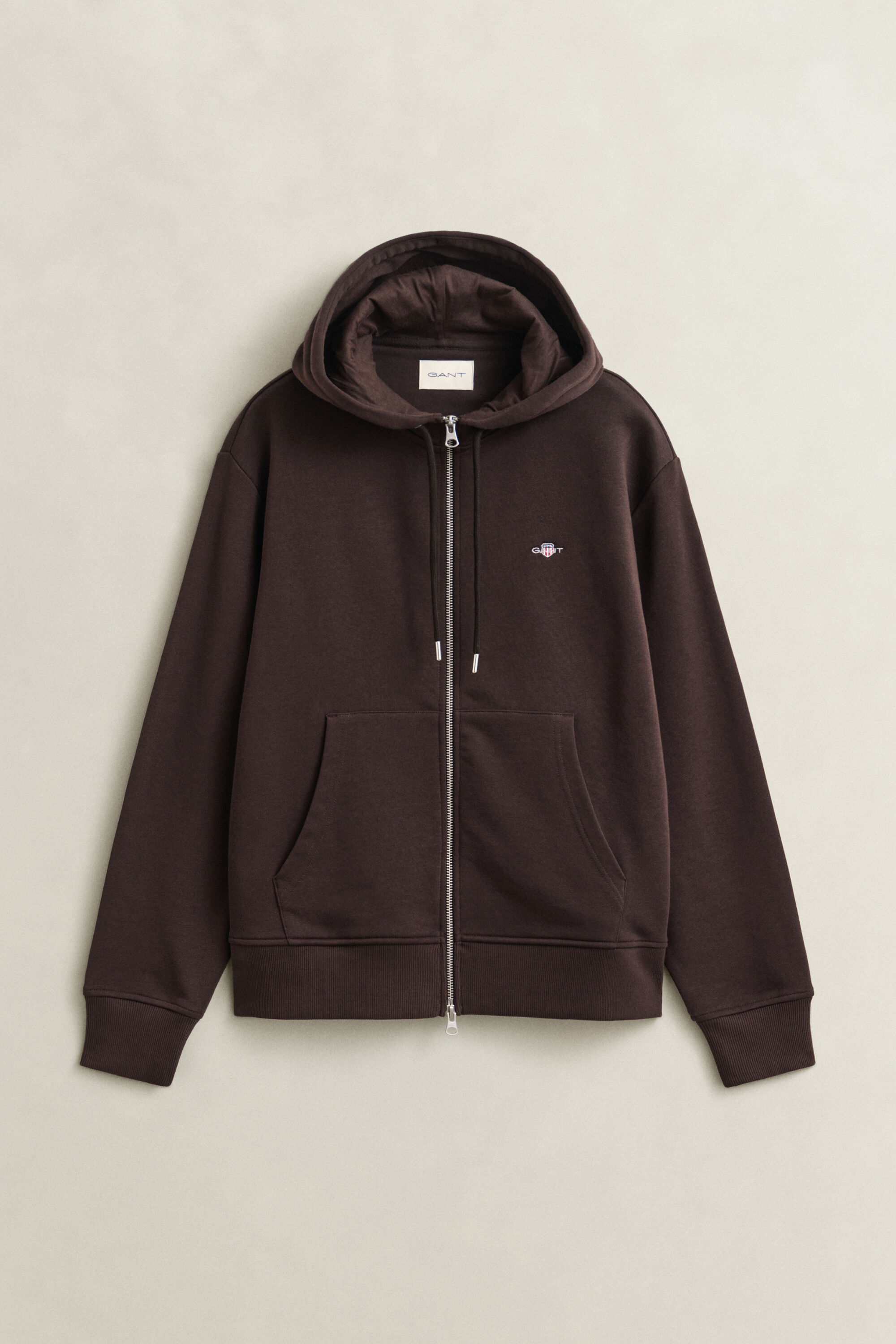Shield hoodie met ritssluiting