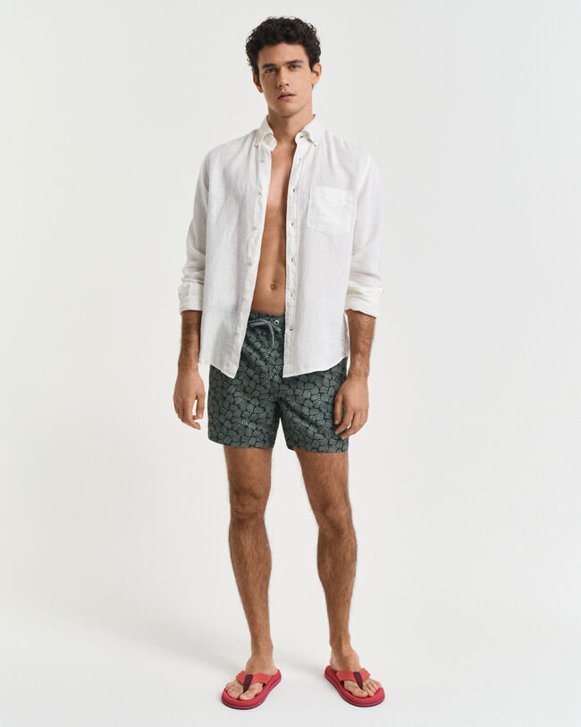 Short de bain à imprimé cordages