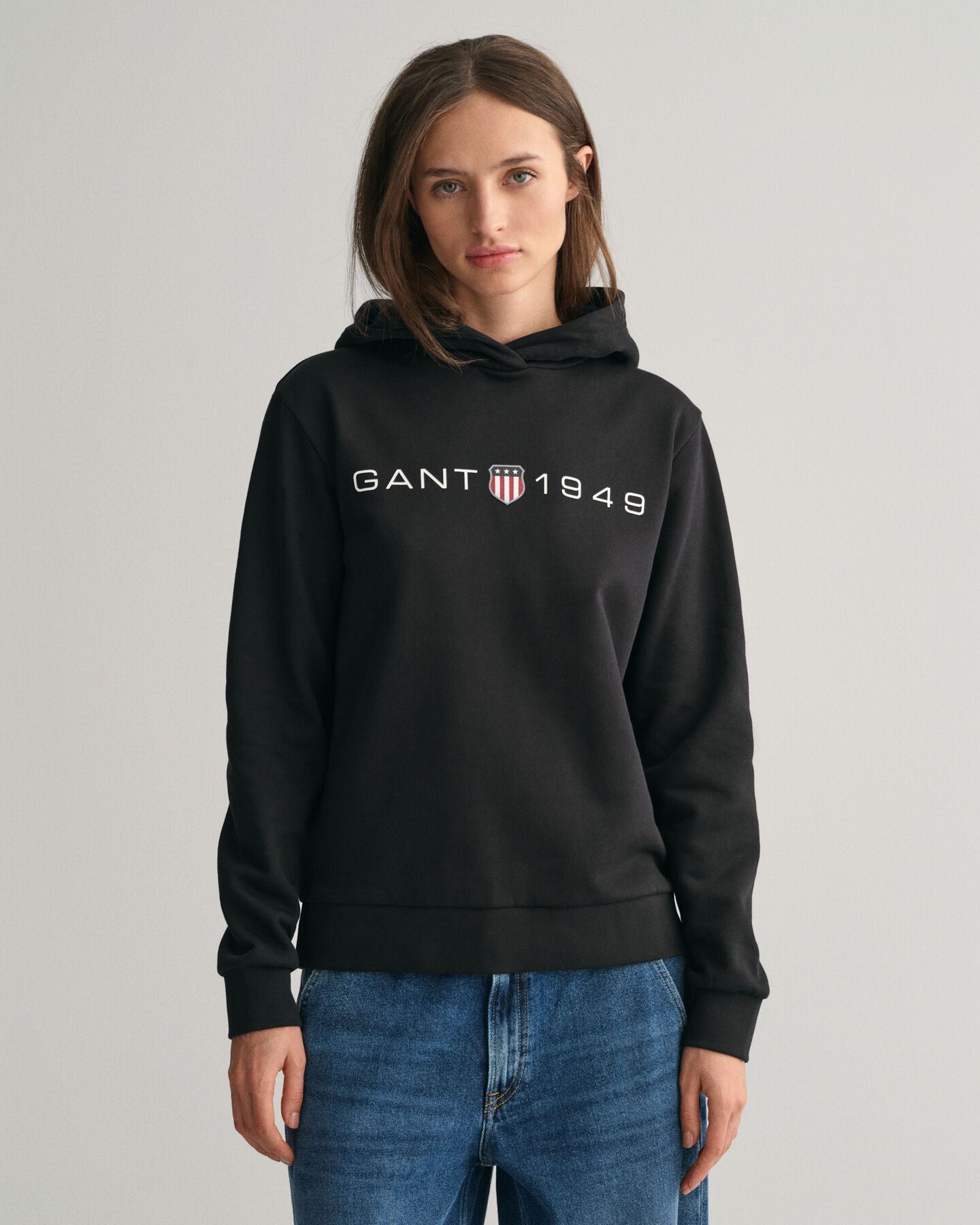 Archive Shield hoodie met print