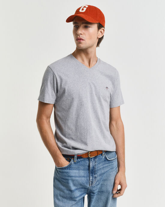 T-shirt col V coupe slim Shield