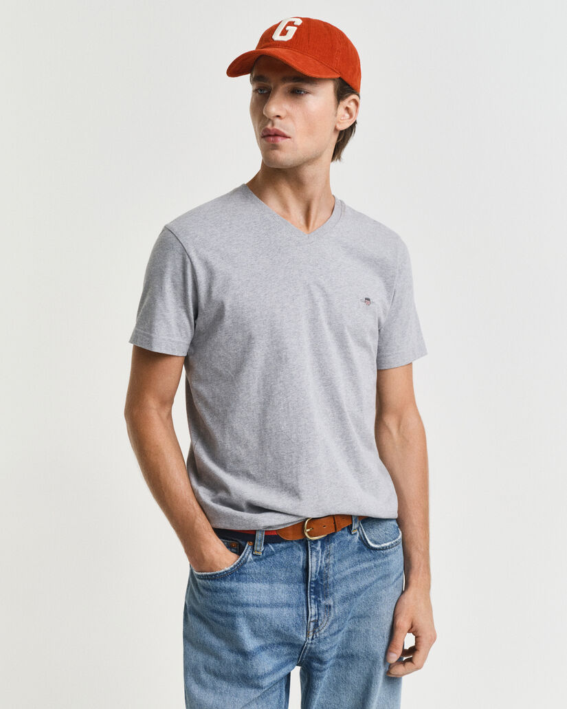 T-shirt col V coupe slim Shield