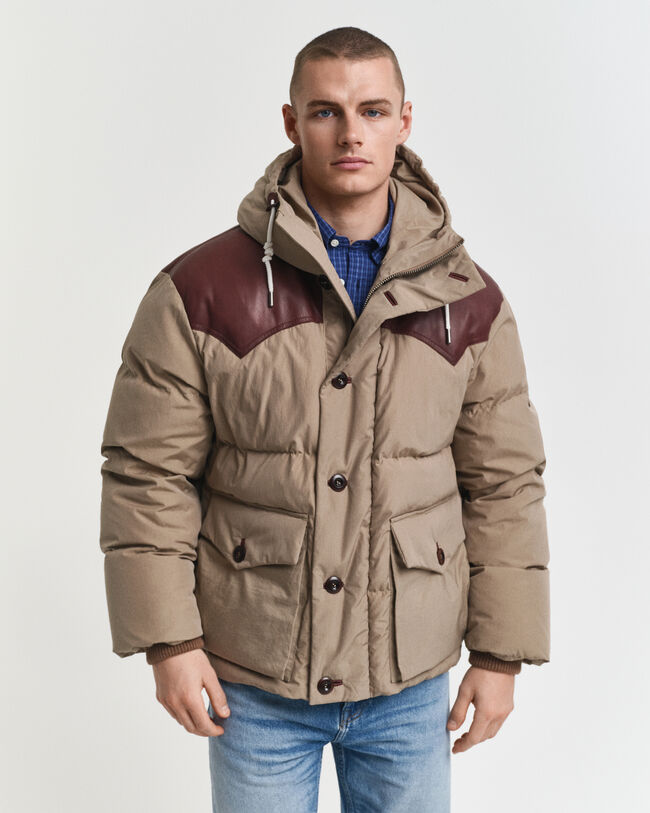 Parka en duvet d'oie et coton