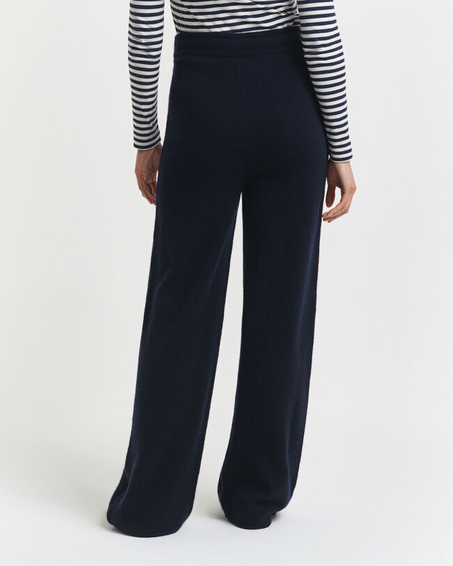 Pantalon en laine tricotée