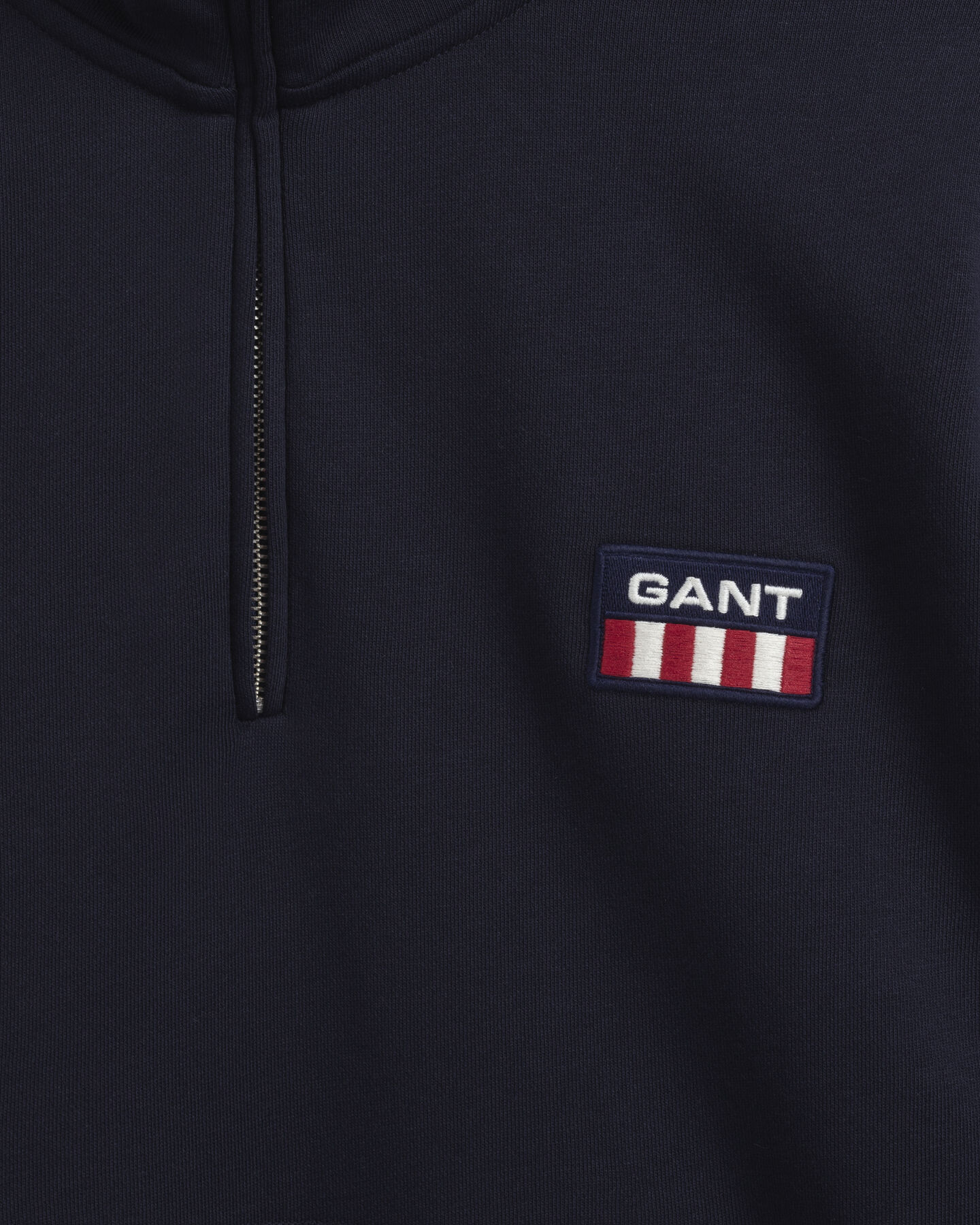 Retro Flag sweater met korte rits