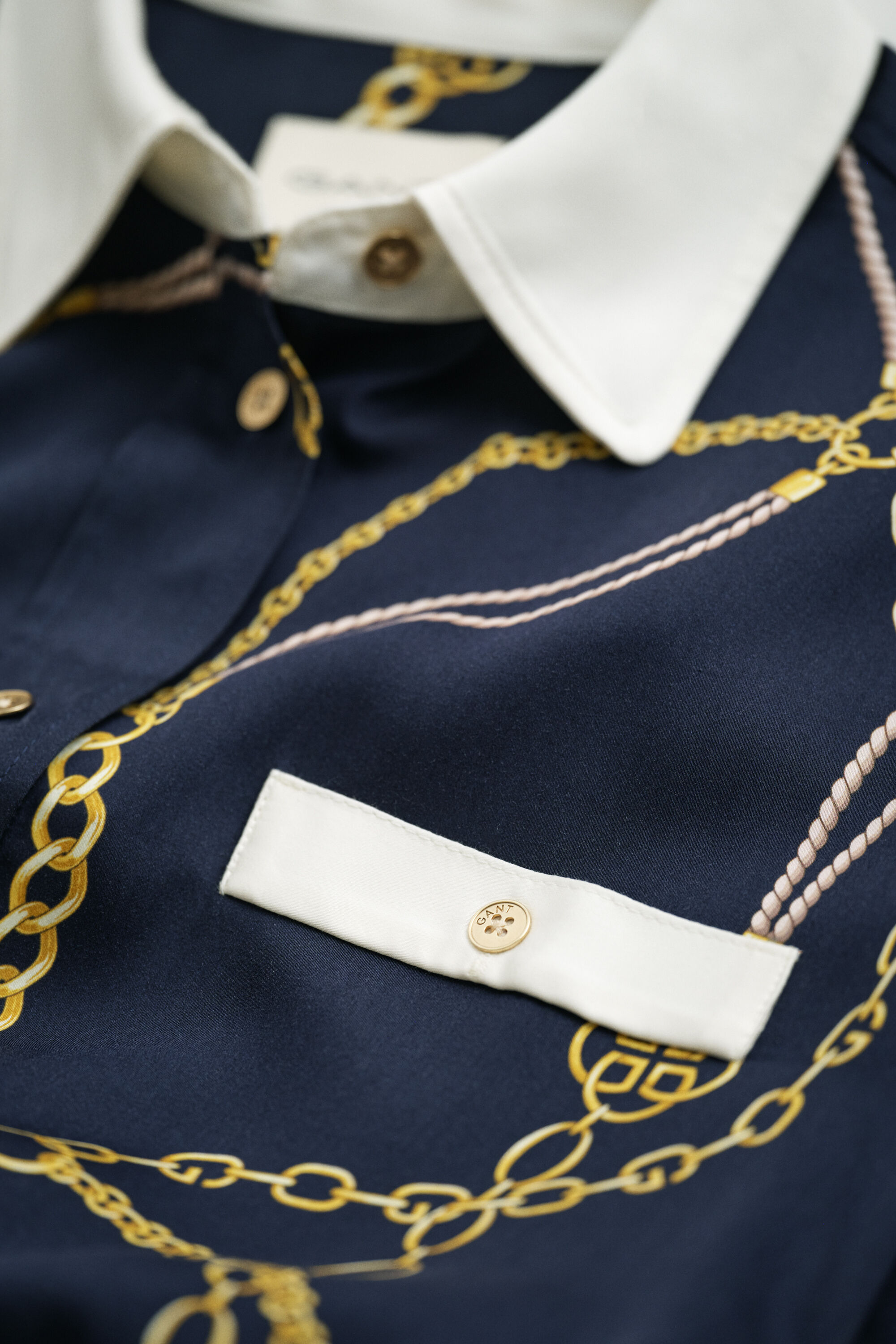 Robe-chemise de couleurs contrastées