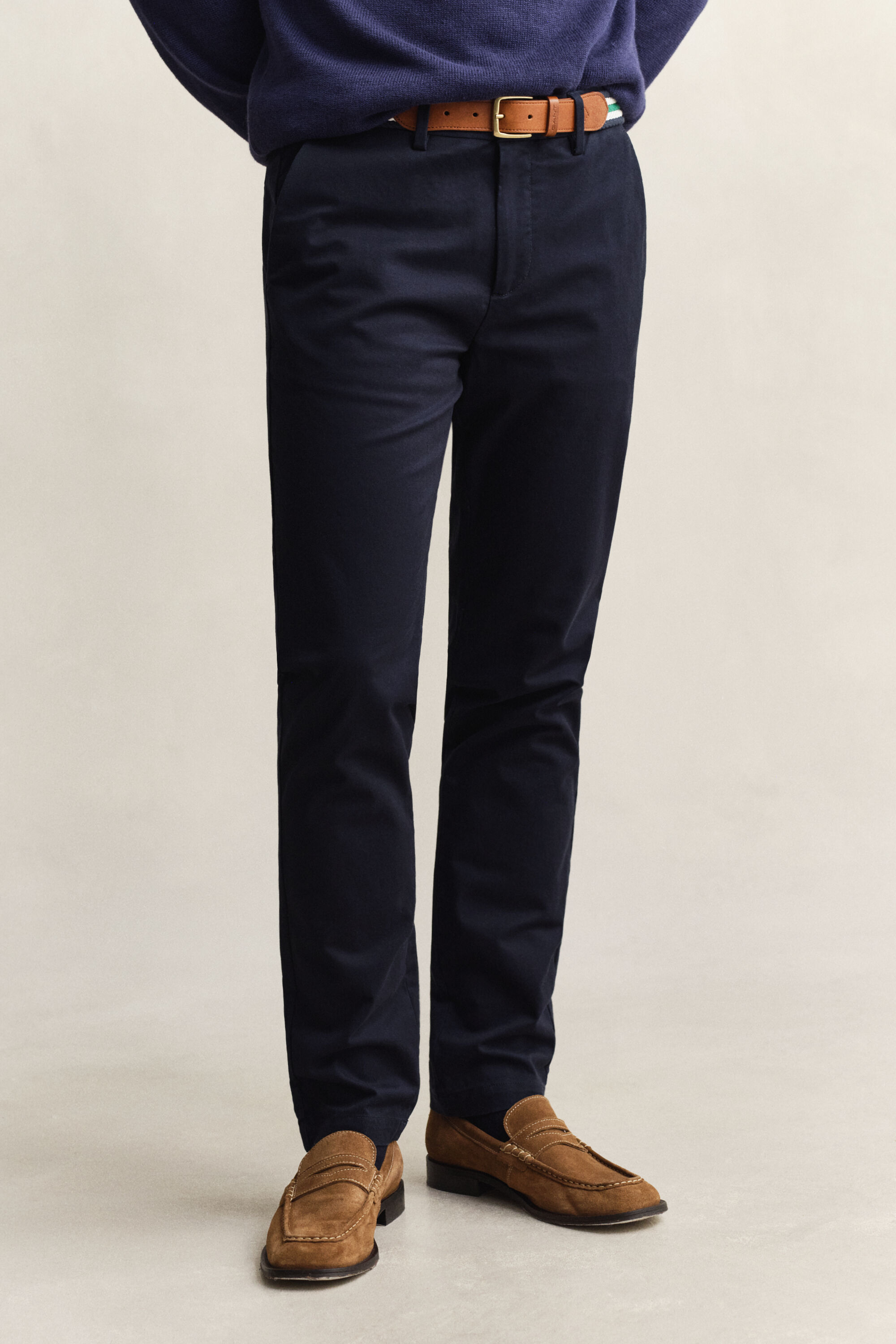 Pantalon chino élégant coupe slim