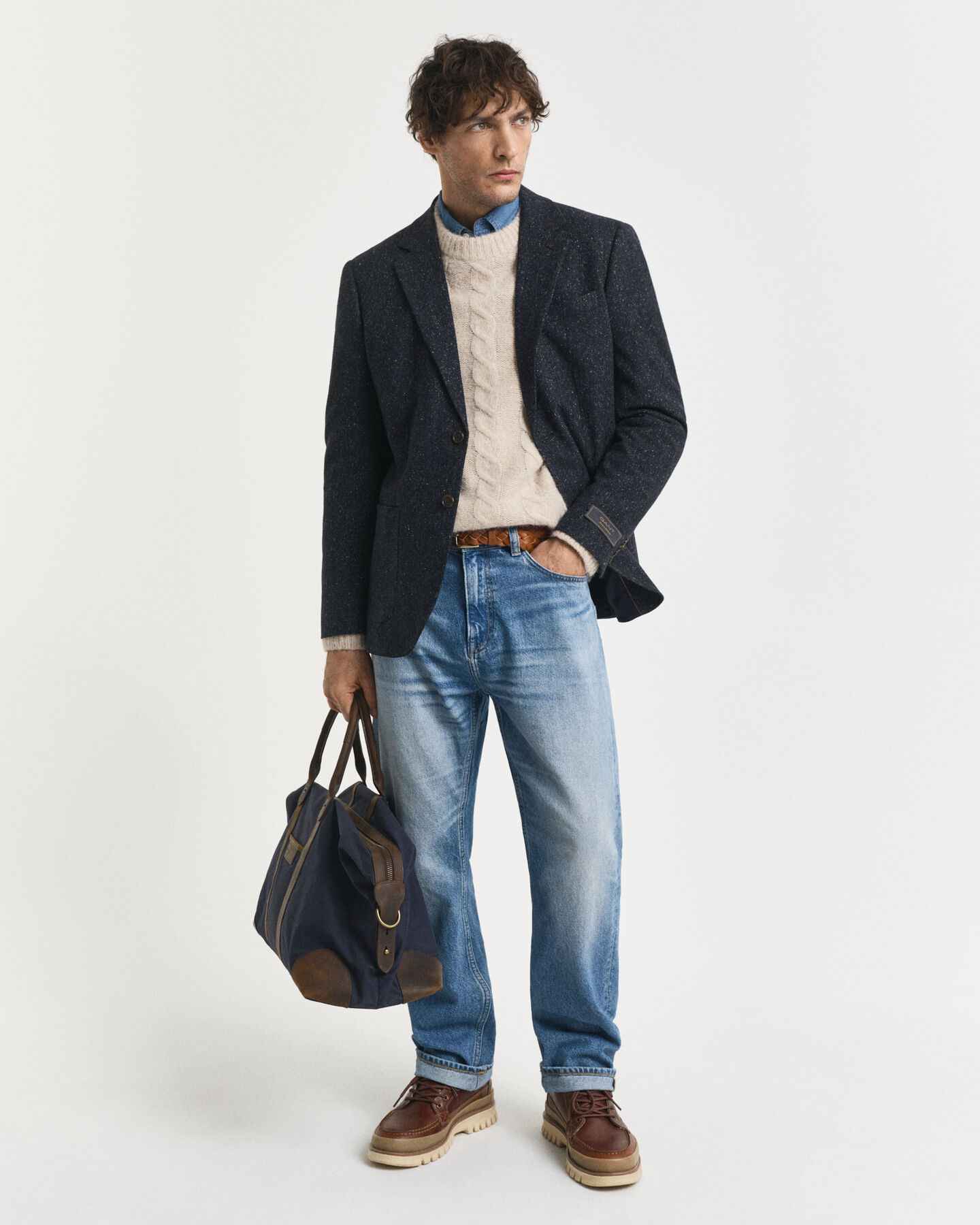 Slim Fit Donegal kostuumjasje