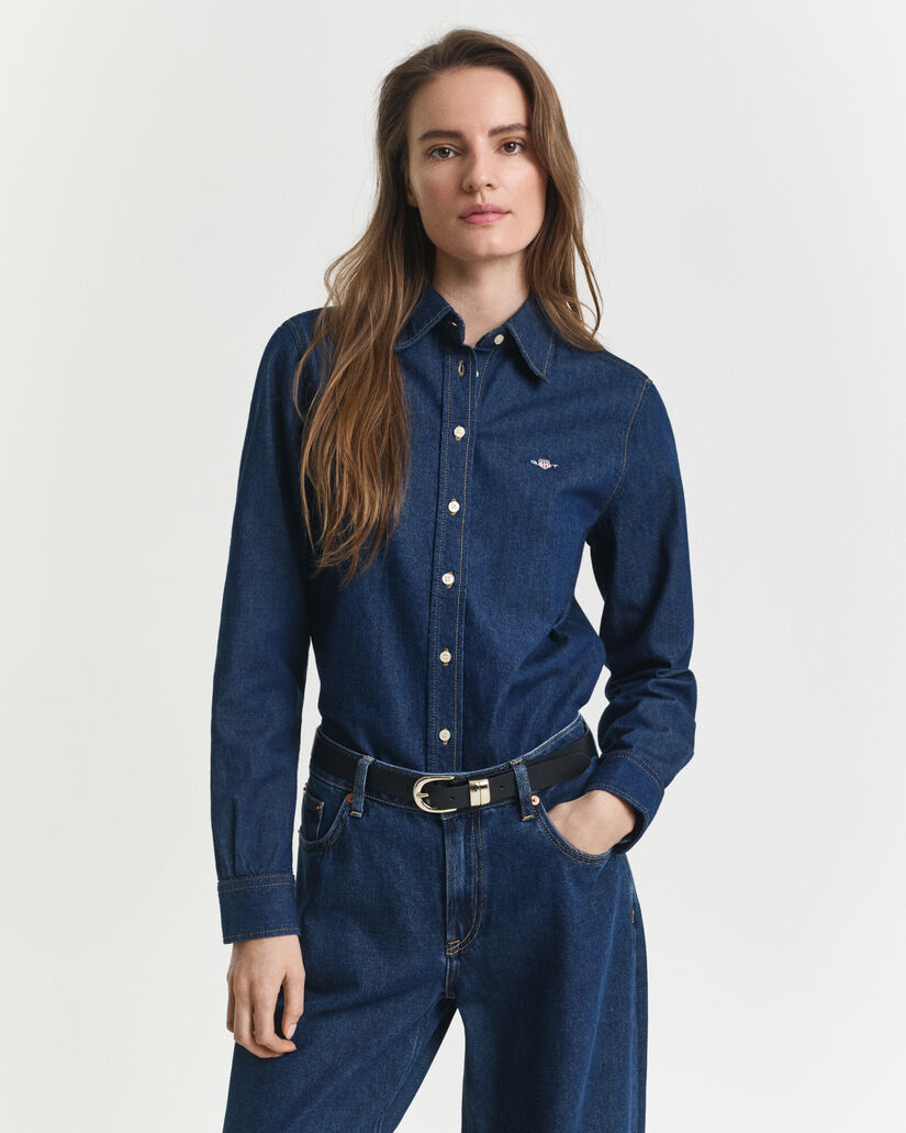 Chemise coupe regular en denim