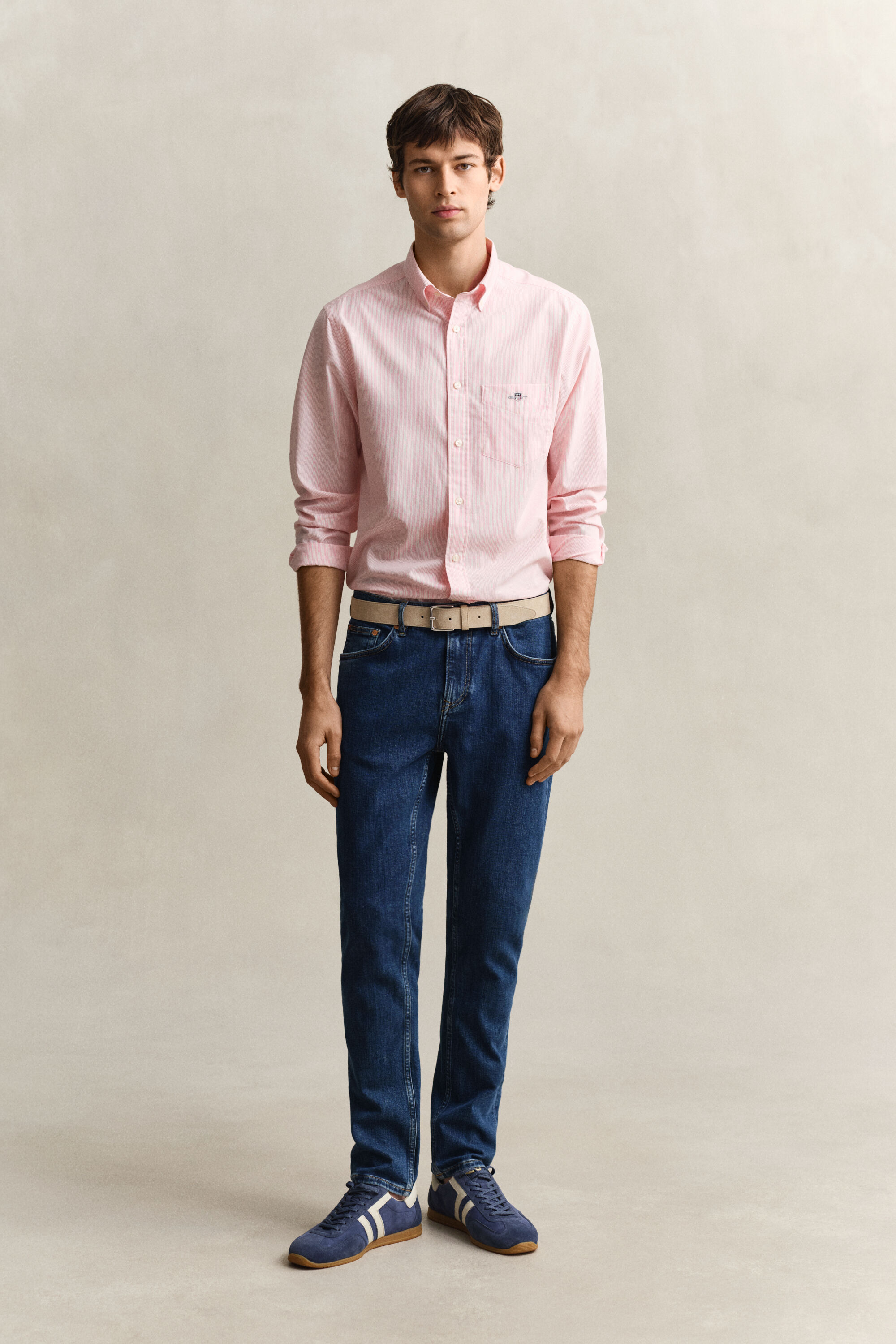 Jean slim fit à délavage épuré