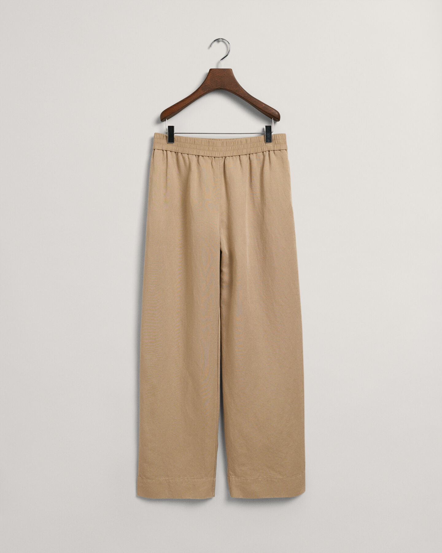 Pantalon &agrave; enfiler en lin et viscose