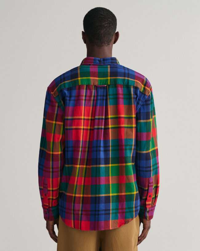 Relaxed Fit geruit hemd van keperstof