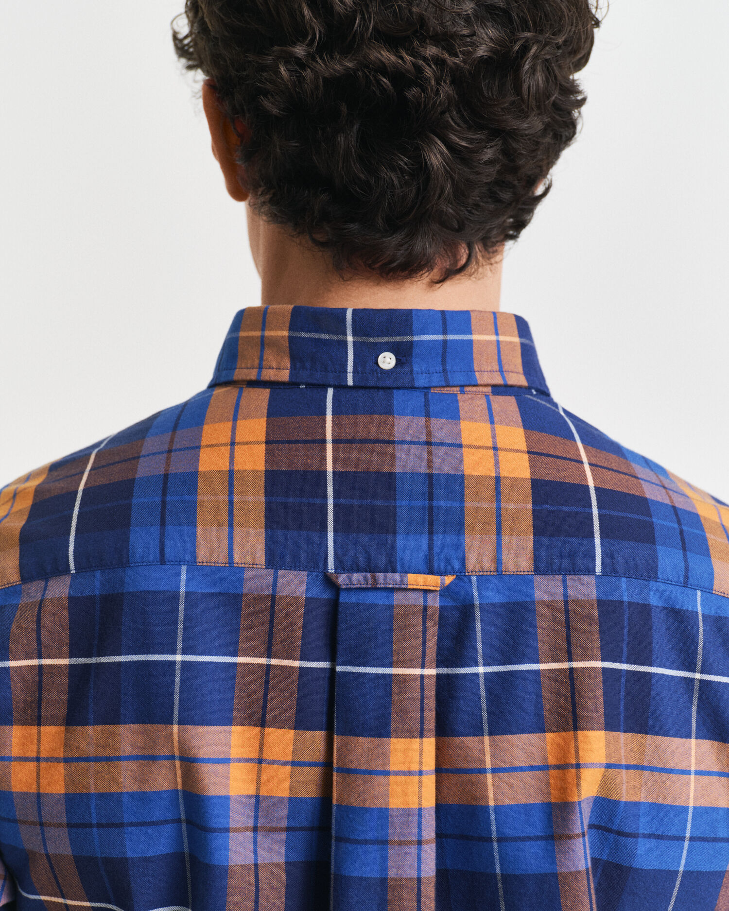 Chemise coupe regular classique en coton Oxford à carreaux