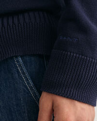 Pull fa&ccedil;on polo &agrave; col V