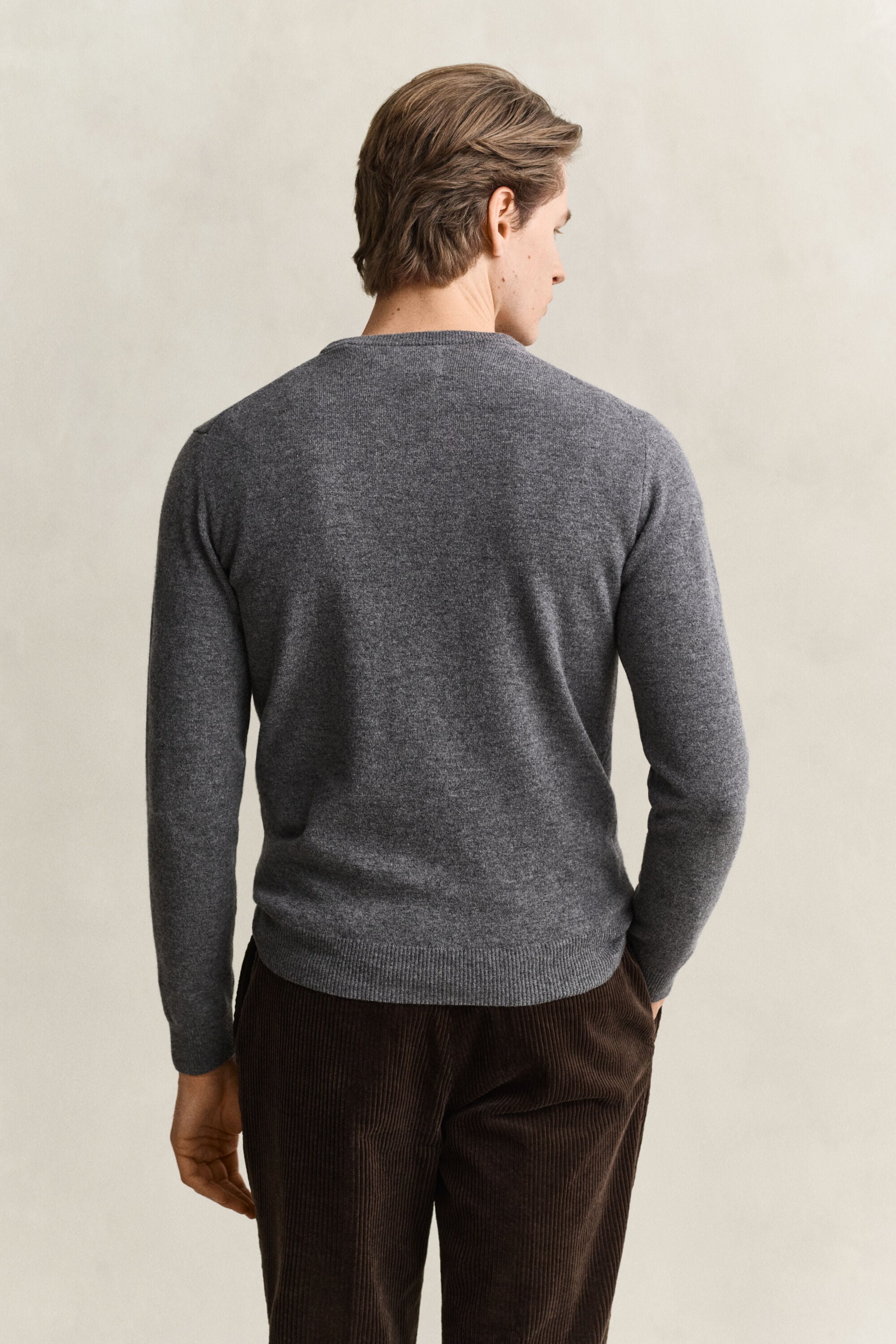 Pull col rond en laine d’agneau