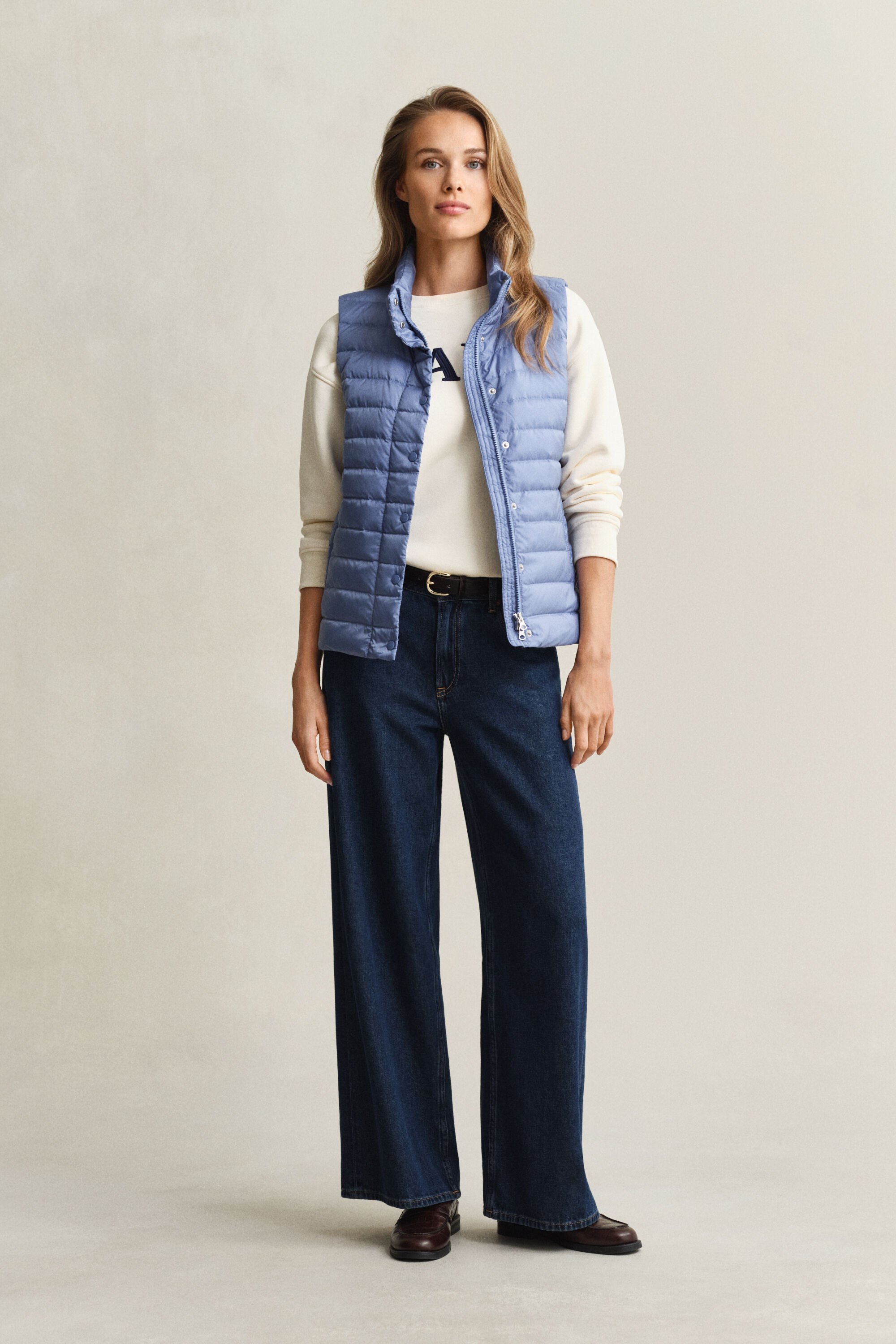 Lichte donsbodywarmer