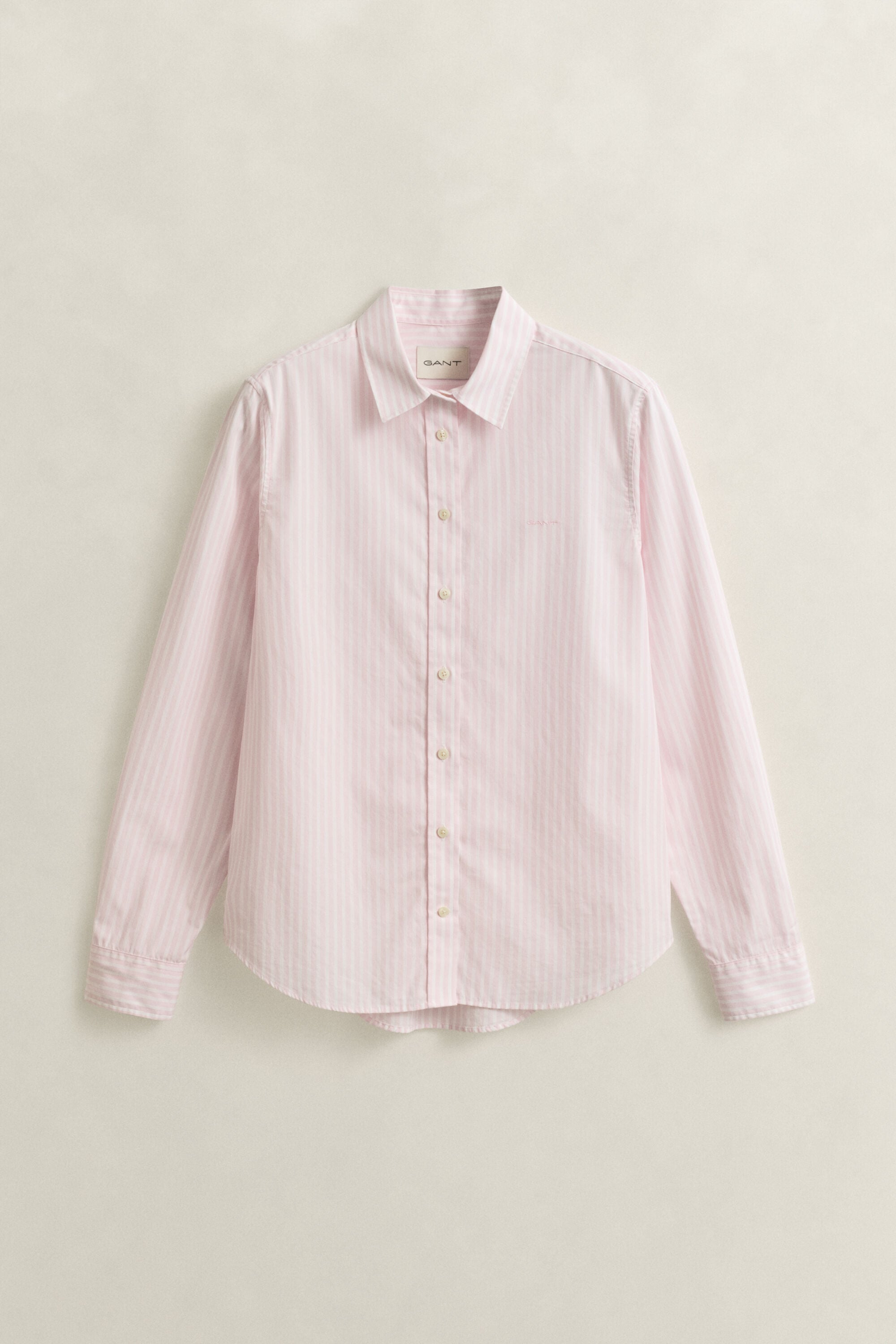 Classic Regular gestreept poplin hemd