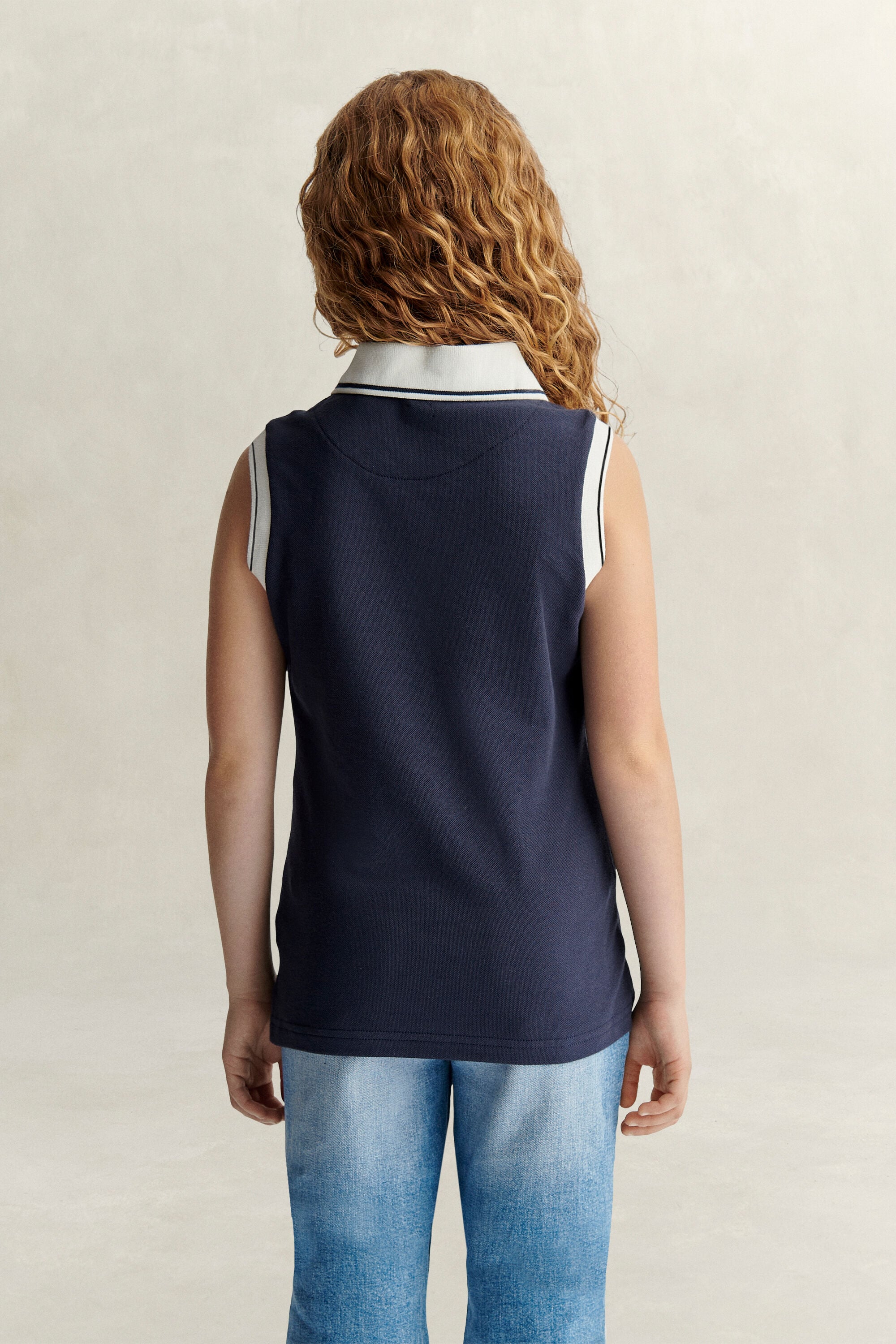 Teen Girls mouwloos poloshirt