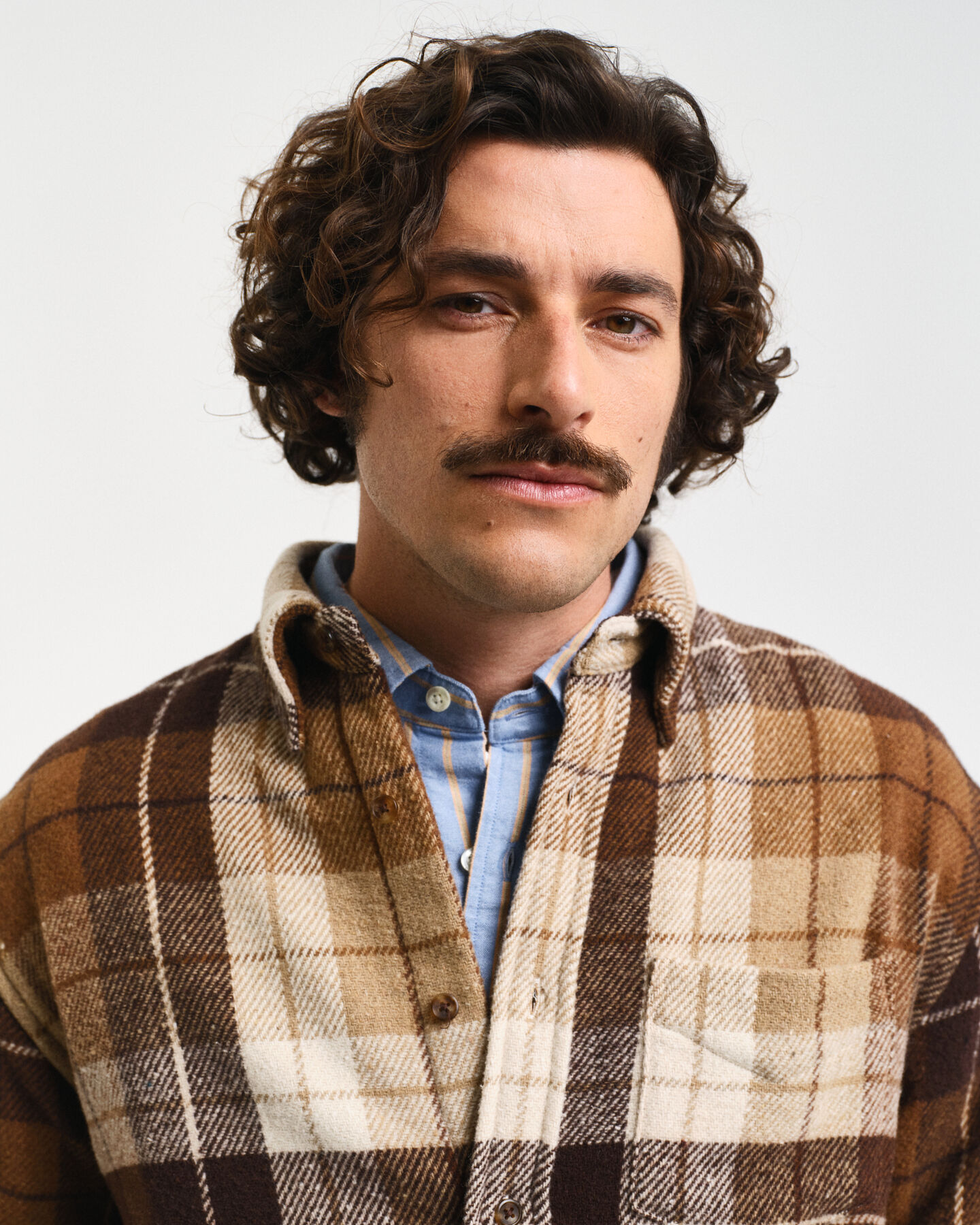 Chemise coupe d&eacute;contract&eacute;e Woolster &agrave; motif &eacute;cossais