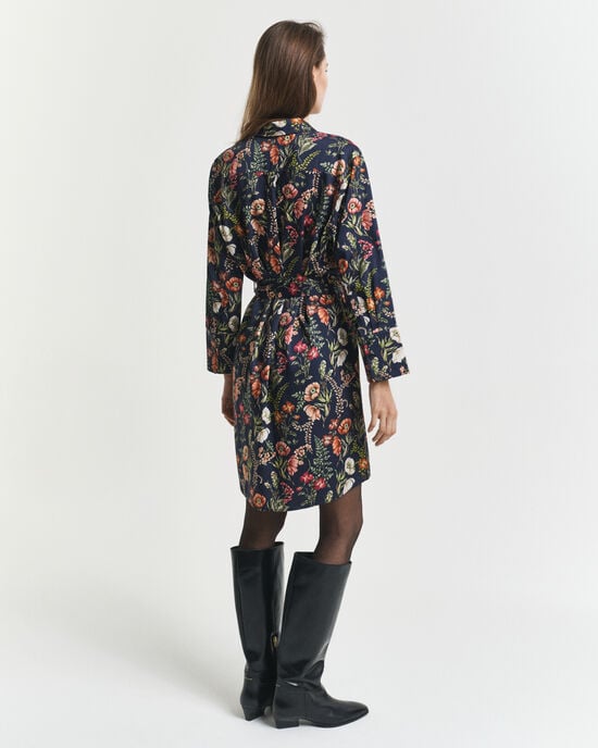Hemdjurk met bloemenprint van viscose