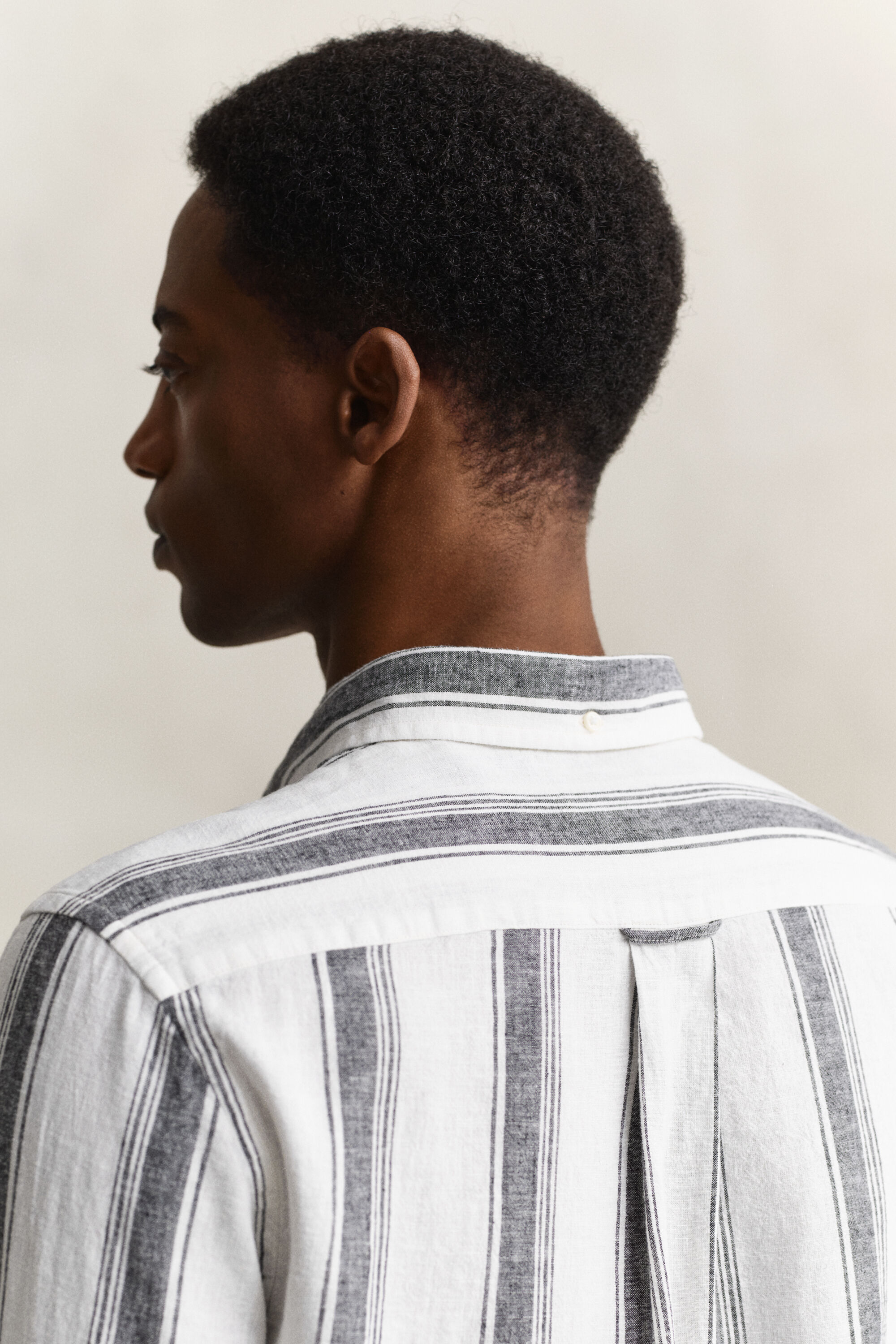 Gestreept overhemd van linnenmix