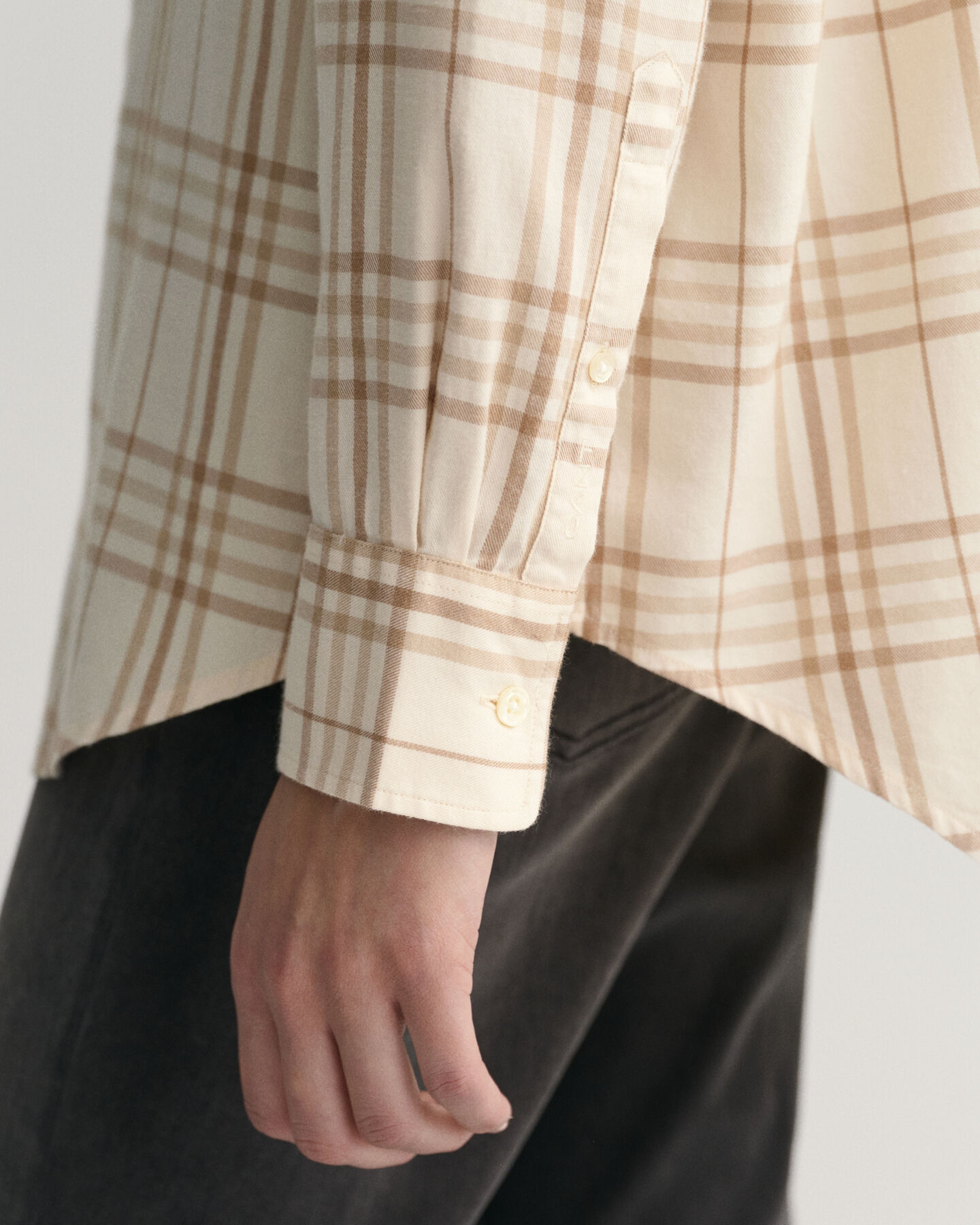 Relaxed Fit flanellen hemd met ruitje