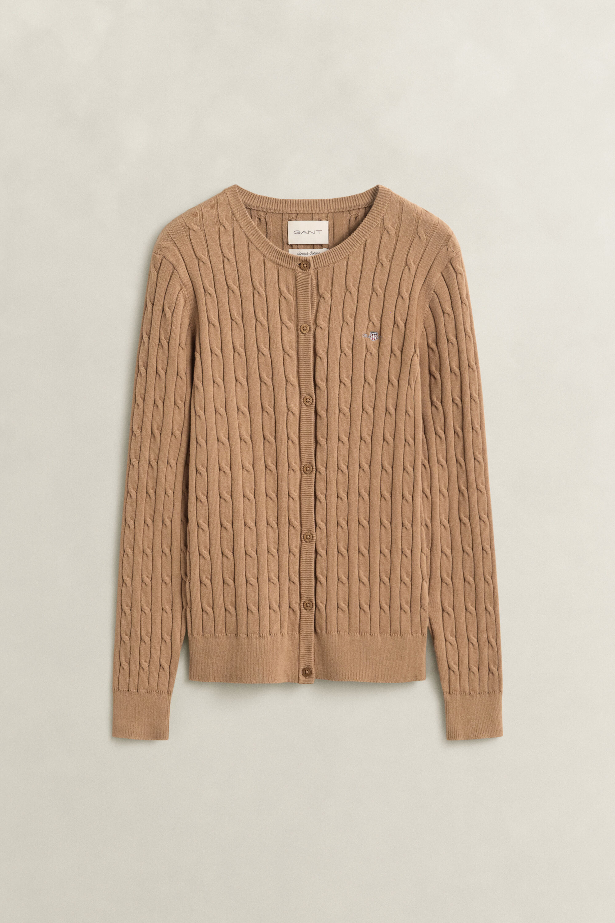 Cardigan en maille torsadée