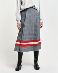 Plooirok met ruitjesprint