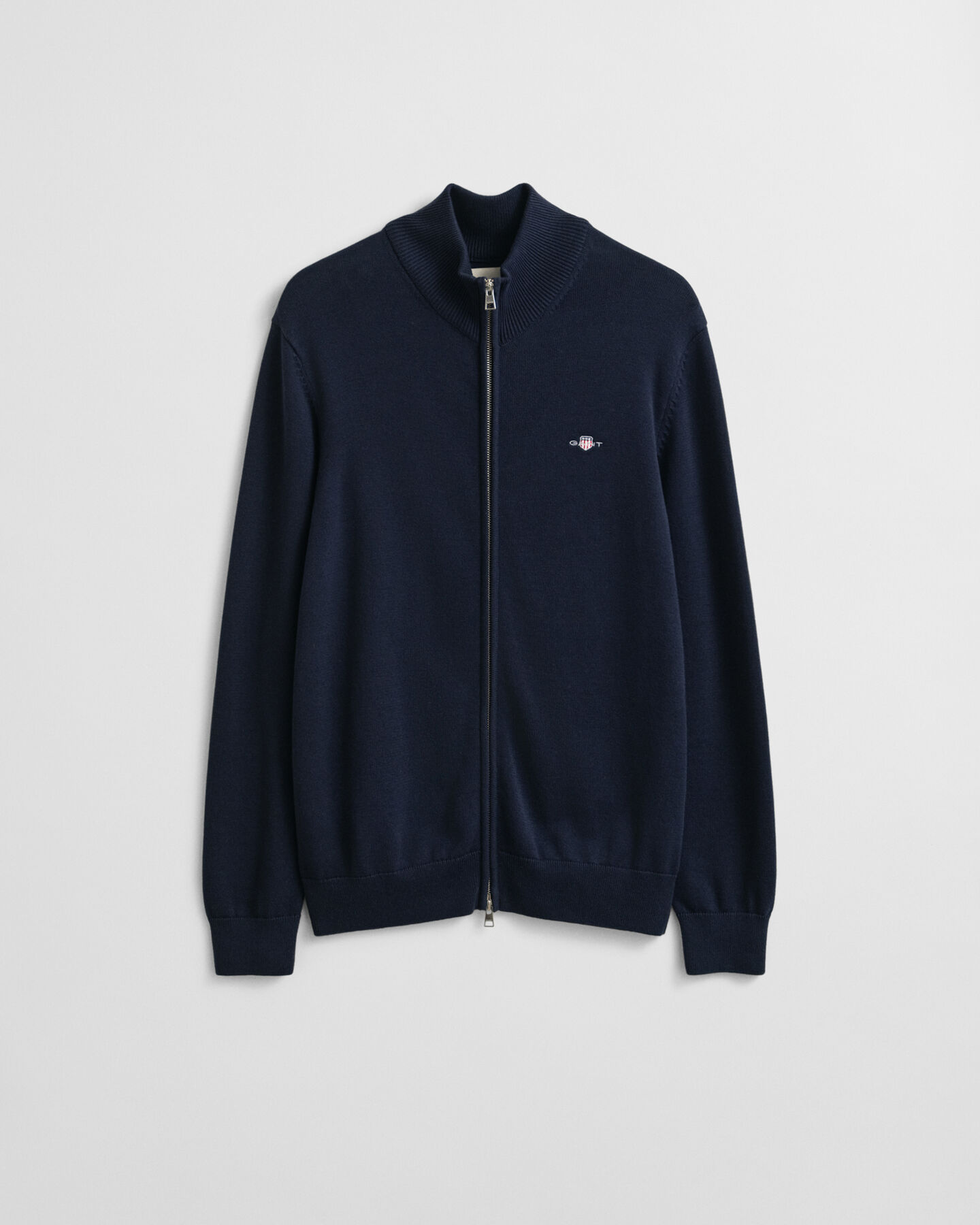 Casual vest van katoen met ritssluiting